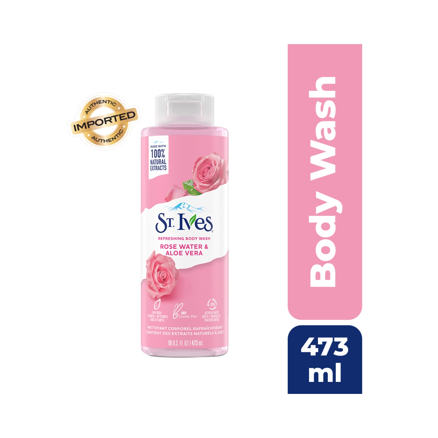 St. Ives | St. Ives Refreshing Rose Water & Aloe Vera Shower Gel (473ml)