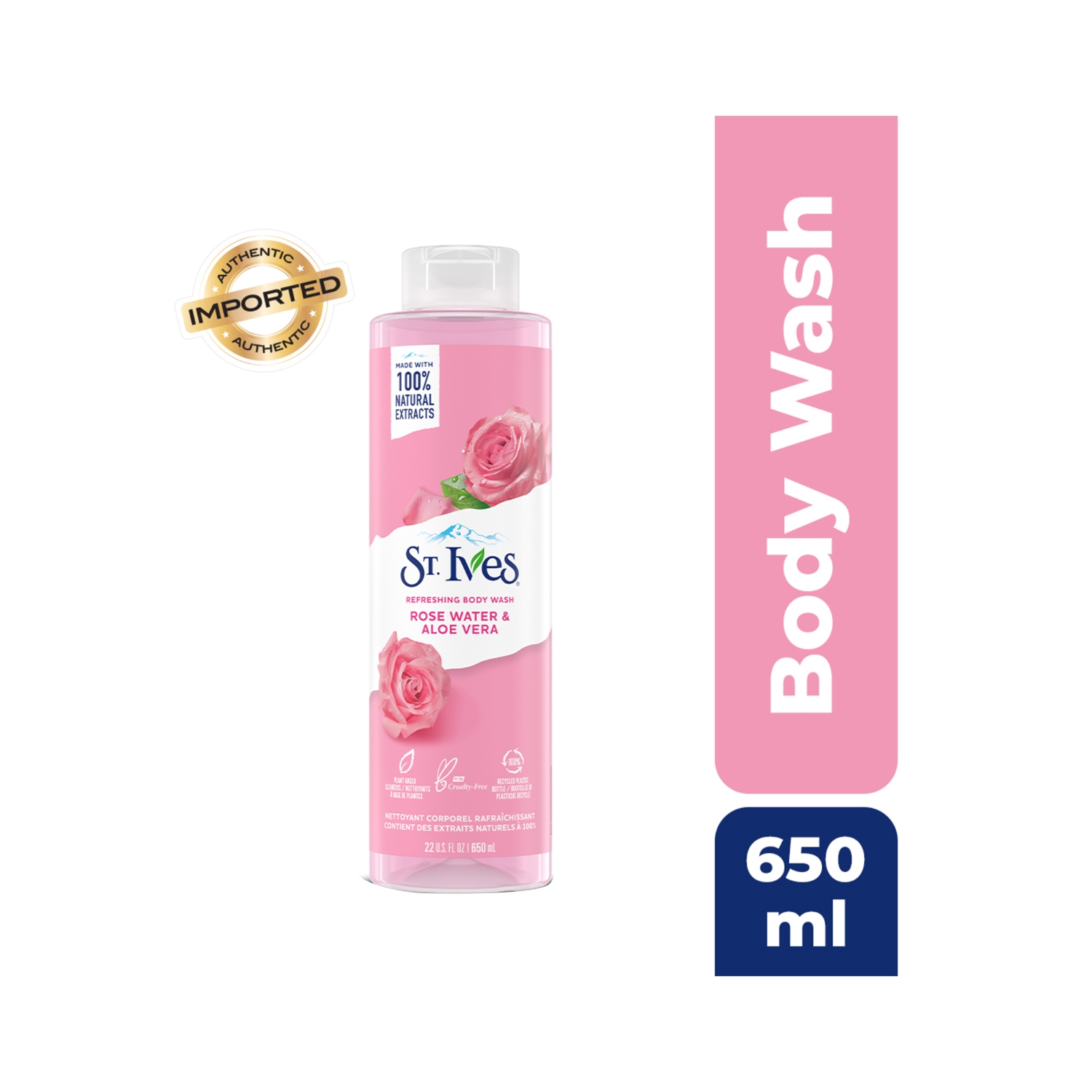 St. Ives | St. Ives Refreshing Rose Water & Aloe Vera Shower Gel (650ml)