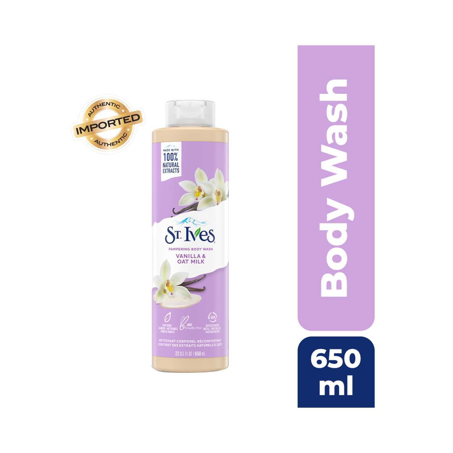 St. Ives | St. Ives Soothing Vanilla & Oat Milk Shower Gel (650ml)