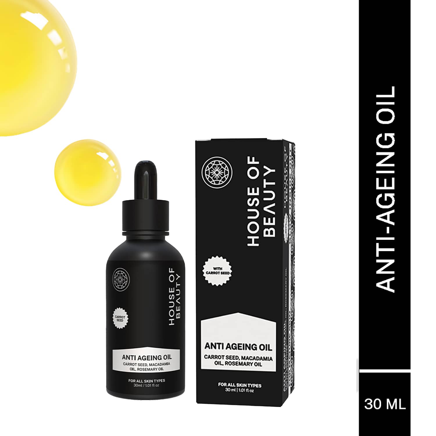 House of Beauty | House of Beauty Anti Ageing Oil For Dry, Combination & Mature Skin W/T Rosemary Extract (30 ml)