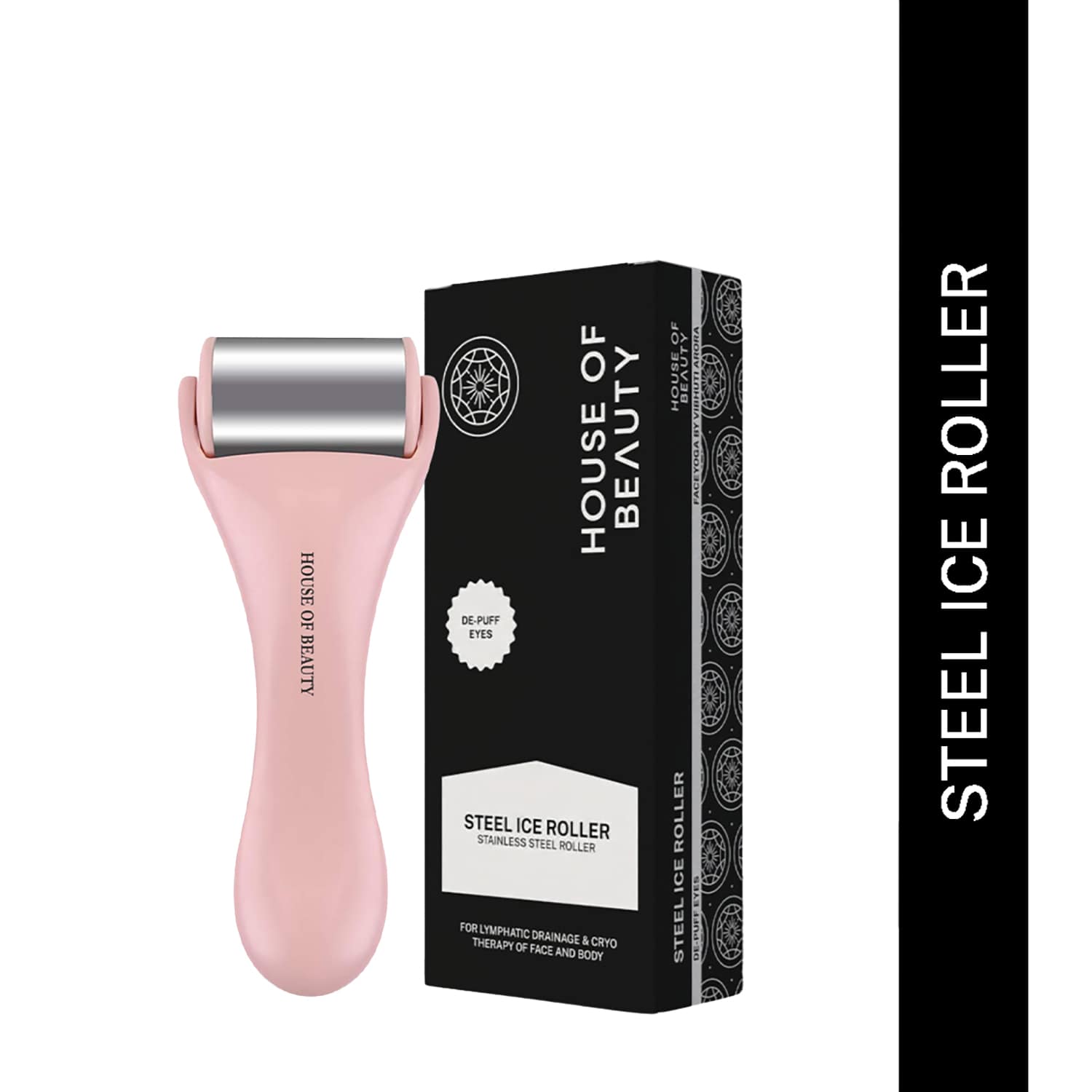 House of Beauty | House of Beauty Steel Ice Roller-Puffy Eyes, Redness, Pimples,Digital Eyes Stress Reduction (1 Pc)
