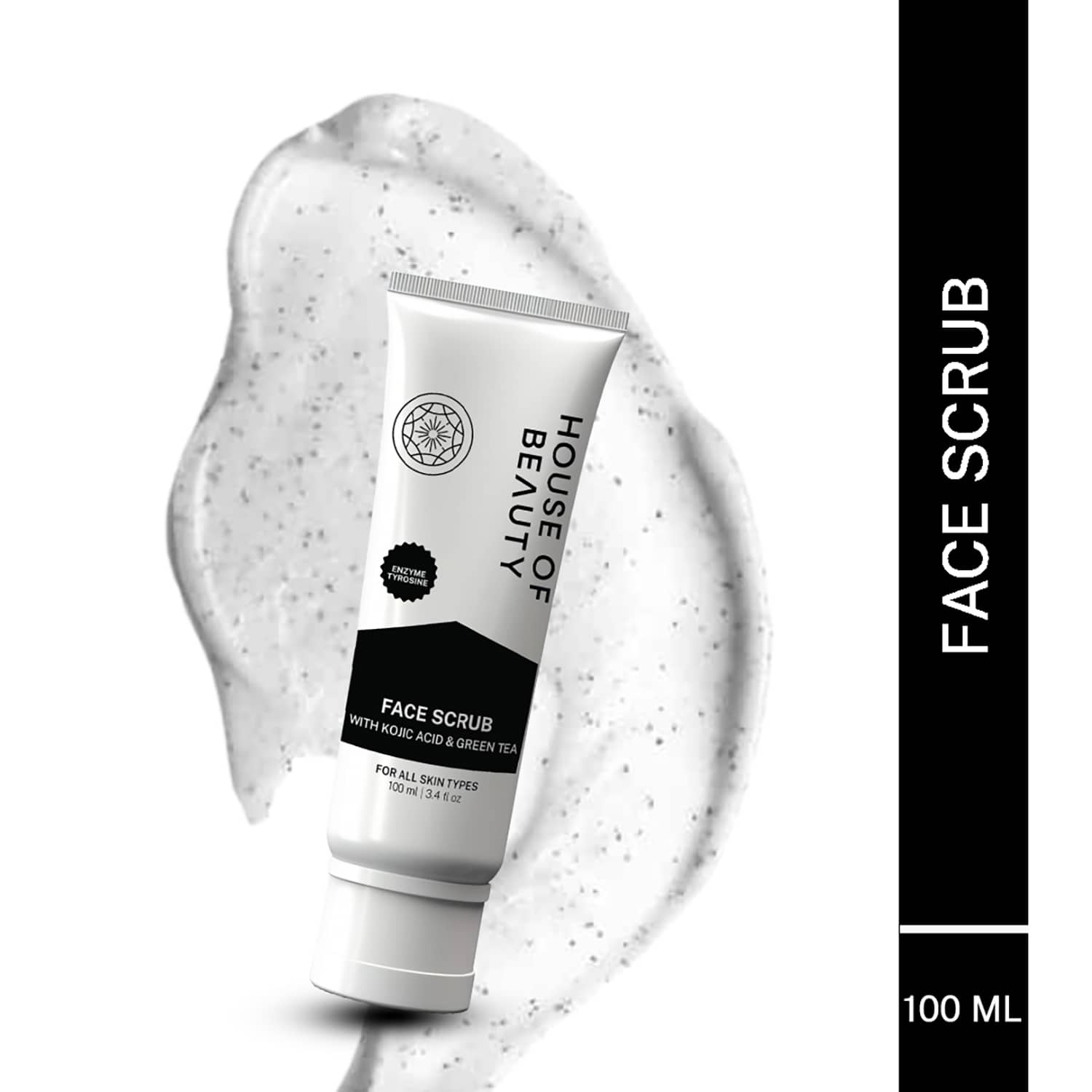 House of Beauty | House of Beauty Face Scrub W/T Kojic Acid To Exfoliate, Brighten & Remove Dark Spots (100 ml)