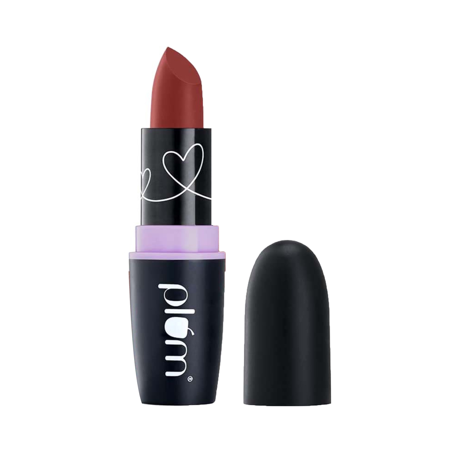 Plum | Plum Matterrific Lipstick Upside Brown - 126 (Chocolate Brown) 4.2 gm