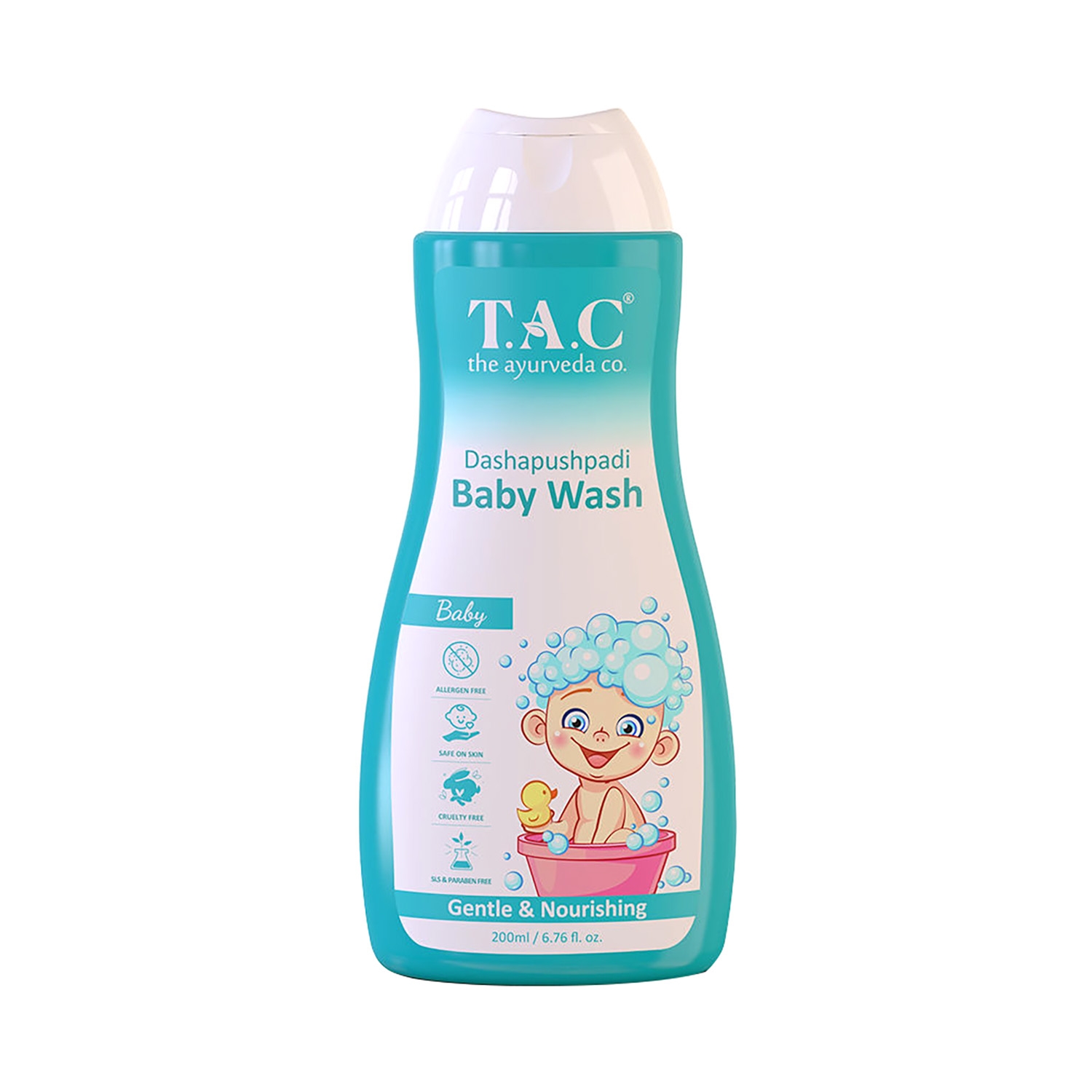 TAC - The Ayurveda Co. | TAC - The Ayurveda Co. Dashapushpadi Ayurvedic Baby Body Wash (200ml)
