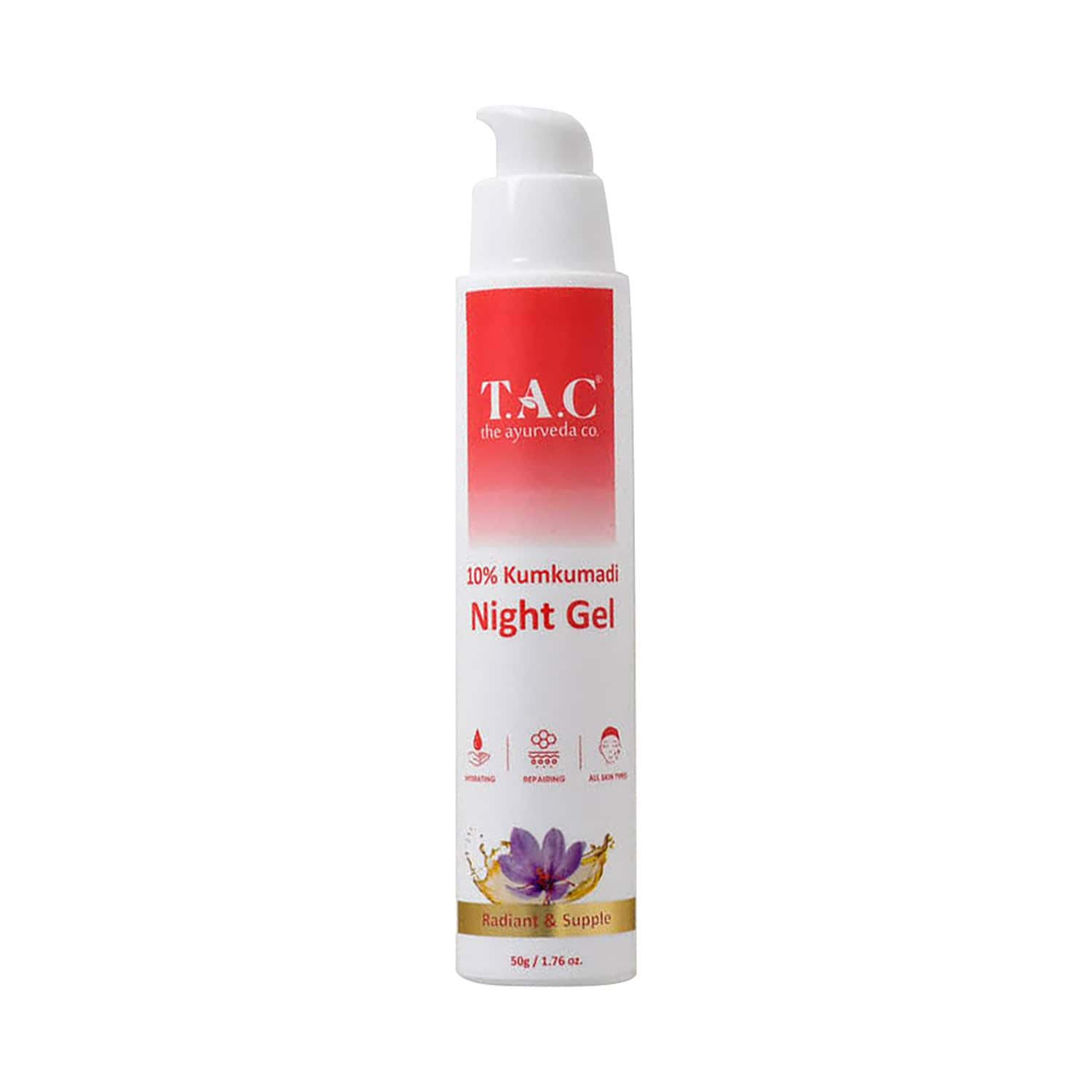 TAC - The Ayurveda Co. | TAC - The Ayurveda Co. 10% Kumkumadi Night Gel Cream (50g)