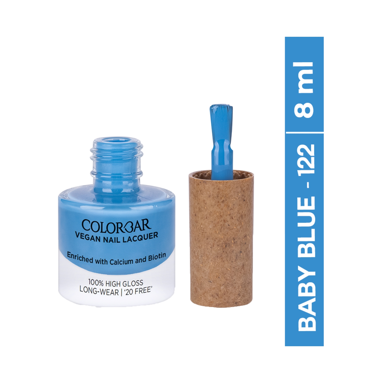 Colorbar | Colorbar Vegan Nail Lacquer - 122 Baby Blue (8ml)