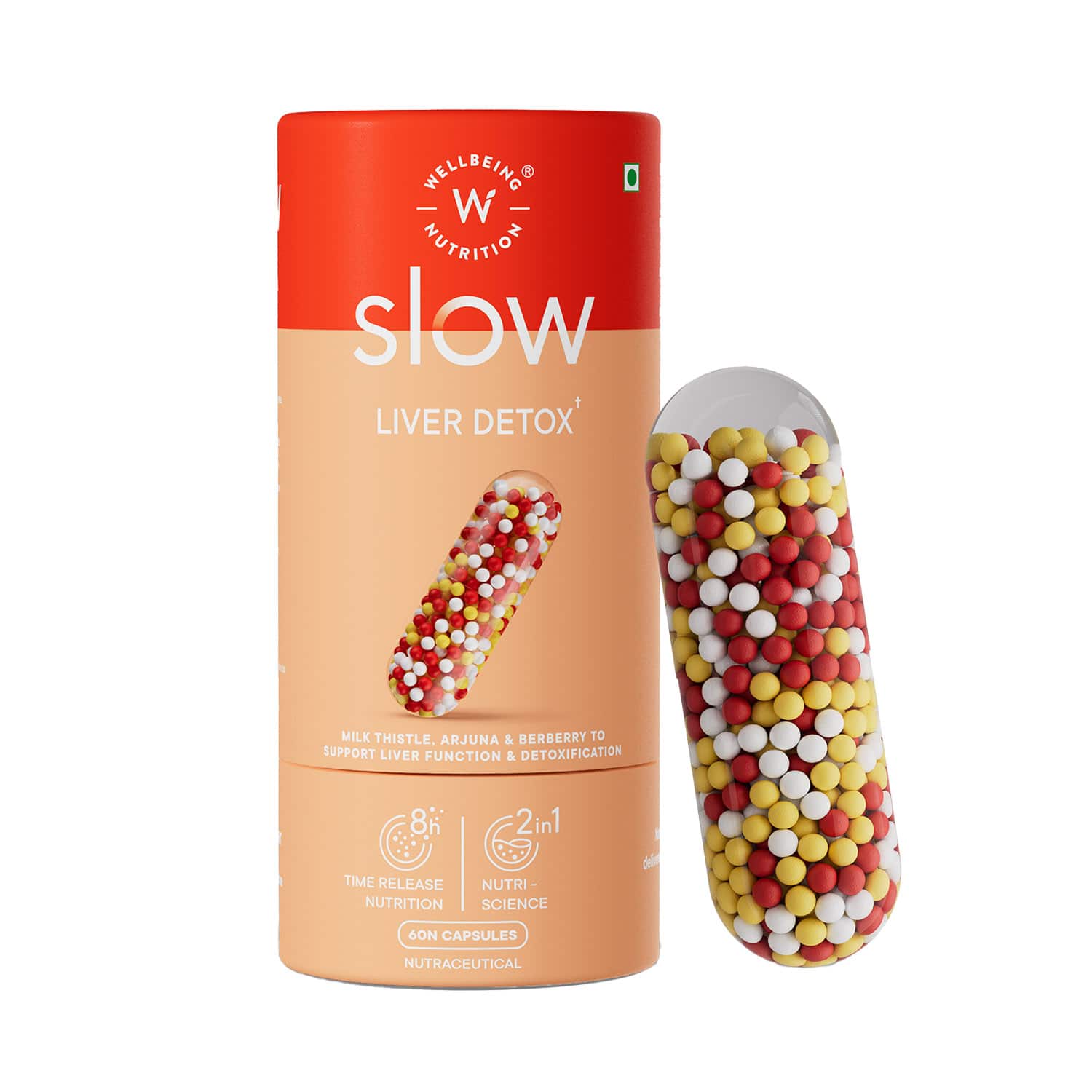 Wellbeing Nutrition | Wellbeing Nutrition Liver Detox Supplement Liver Protection & Repair Delayed Release (60 Capsules)