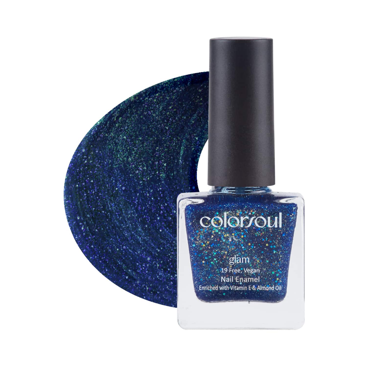 Colorsoul | Colorsoul Glam Nail Enamel - G08 Blue Sprinkles (8ml)