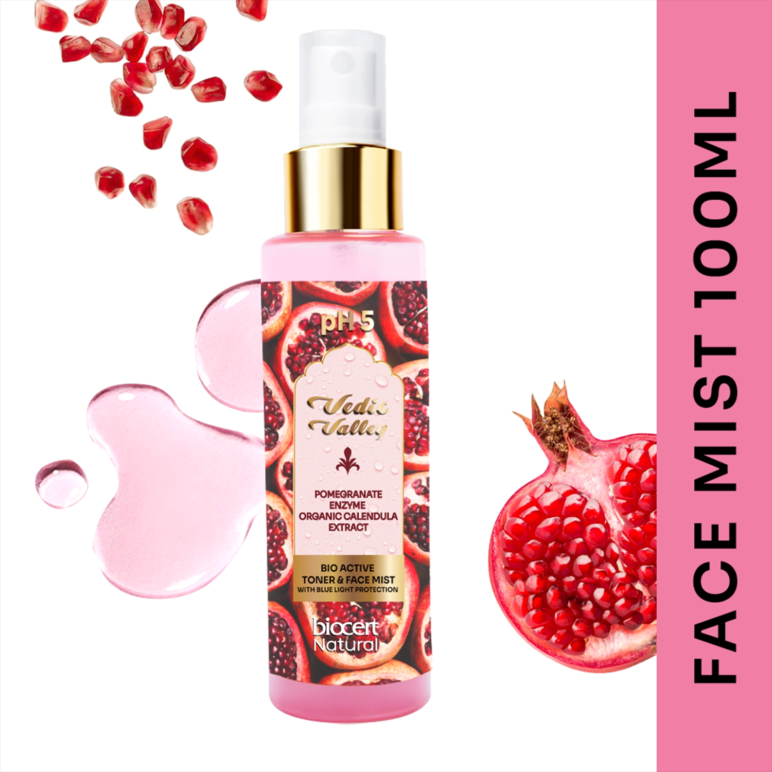 Vedic Valley | Vedic Valley Pomegranate Natural Face Mist - (100ml)