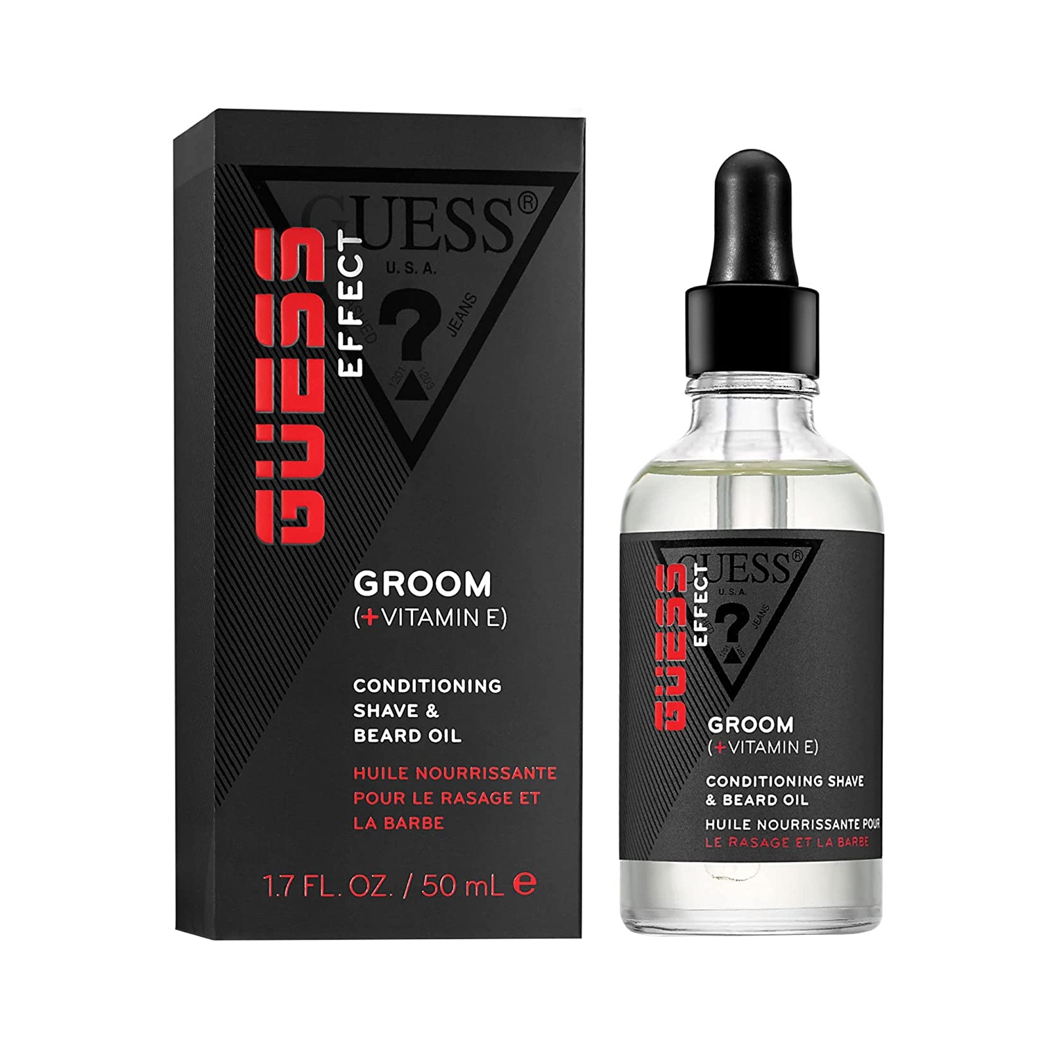Guess | Guess Effect Groom + Vitamin E Conditioning Shave & Beard Oil (50ml)