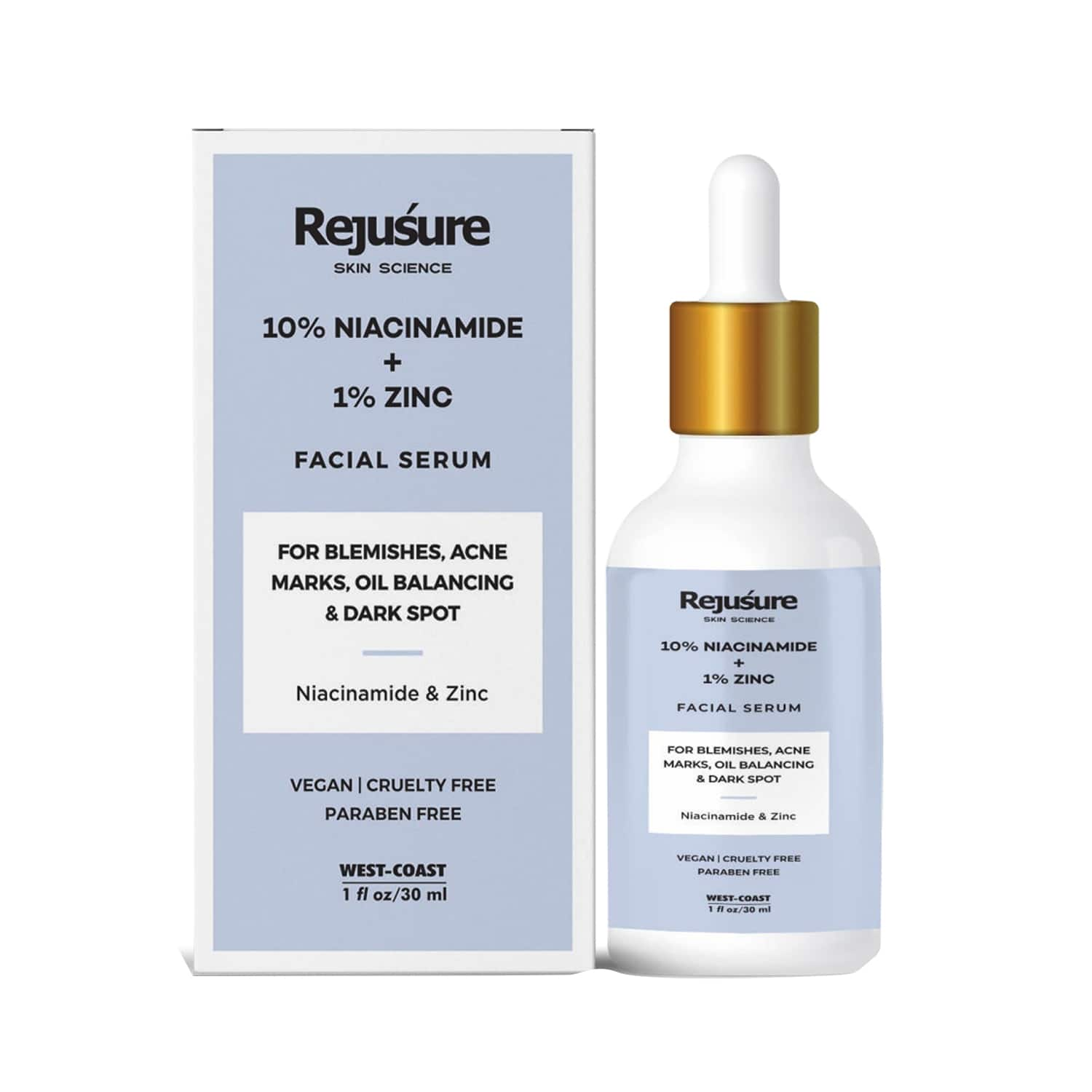 Rejusure | Rejusure Niacinamide 10% + Zinc 1% Face Serum (30ml)