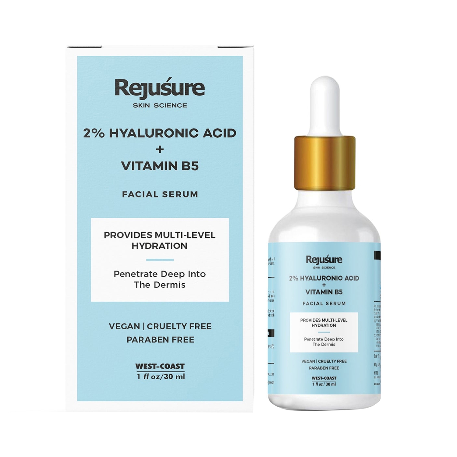Rejusure | Rejusure 2% Hyaluronic Acid + Vitamin B5 Facial Serum (30ml)
