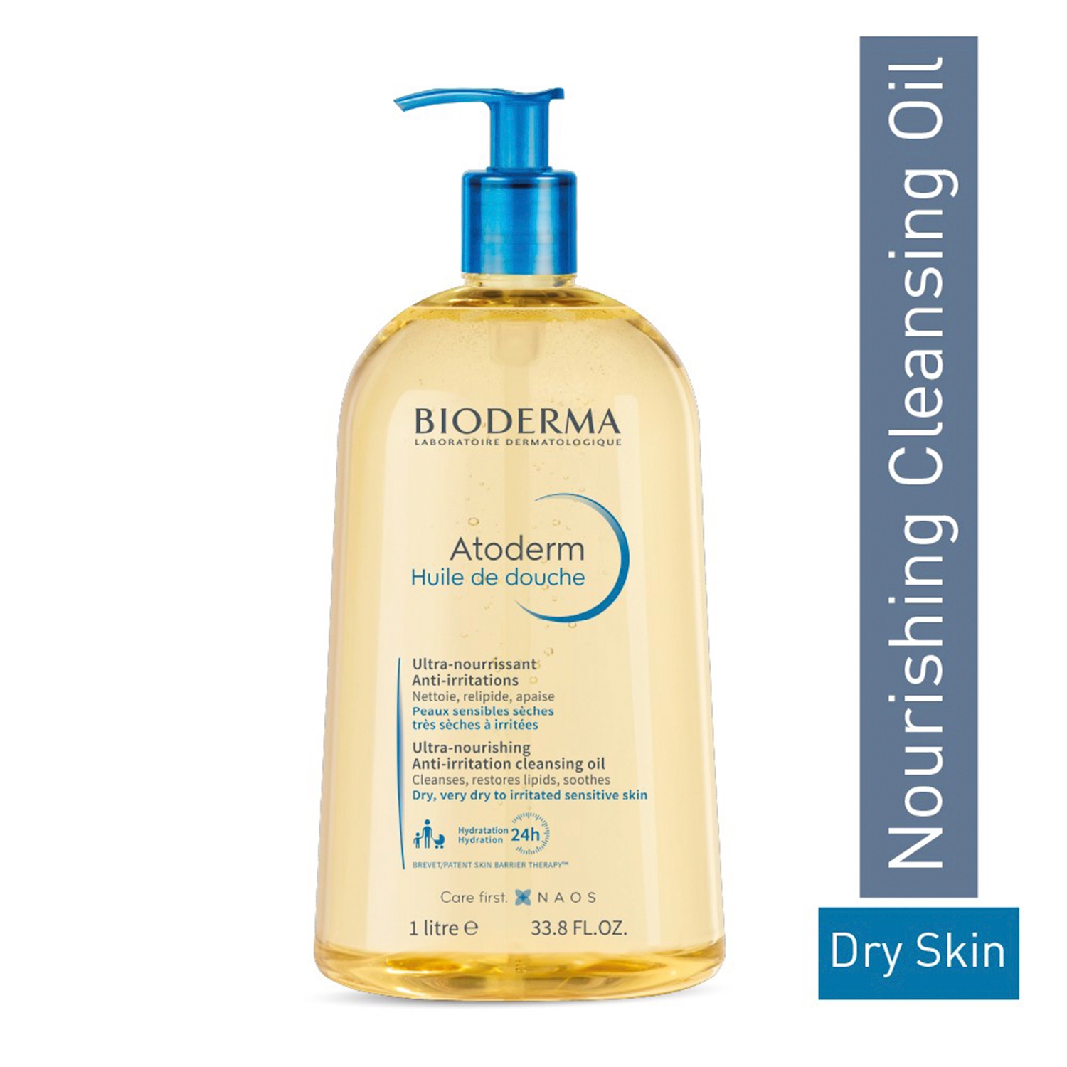 BIODERMA Atoderm Normal To Very Dry Skin Face and Body Cleanser 1000ml