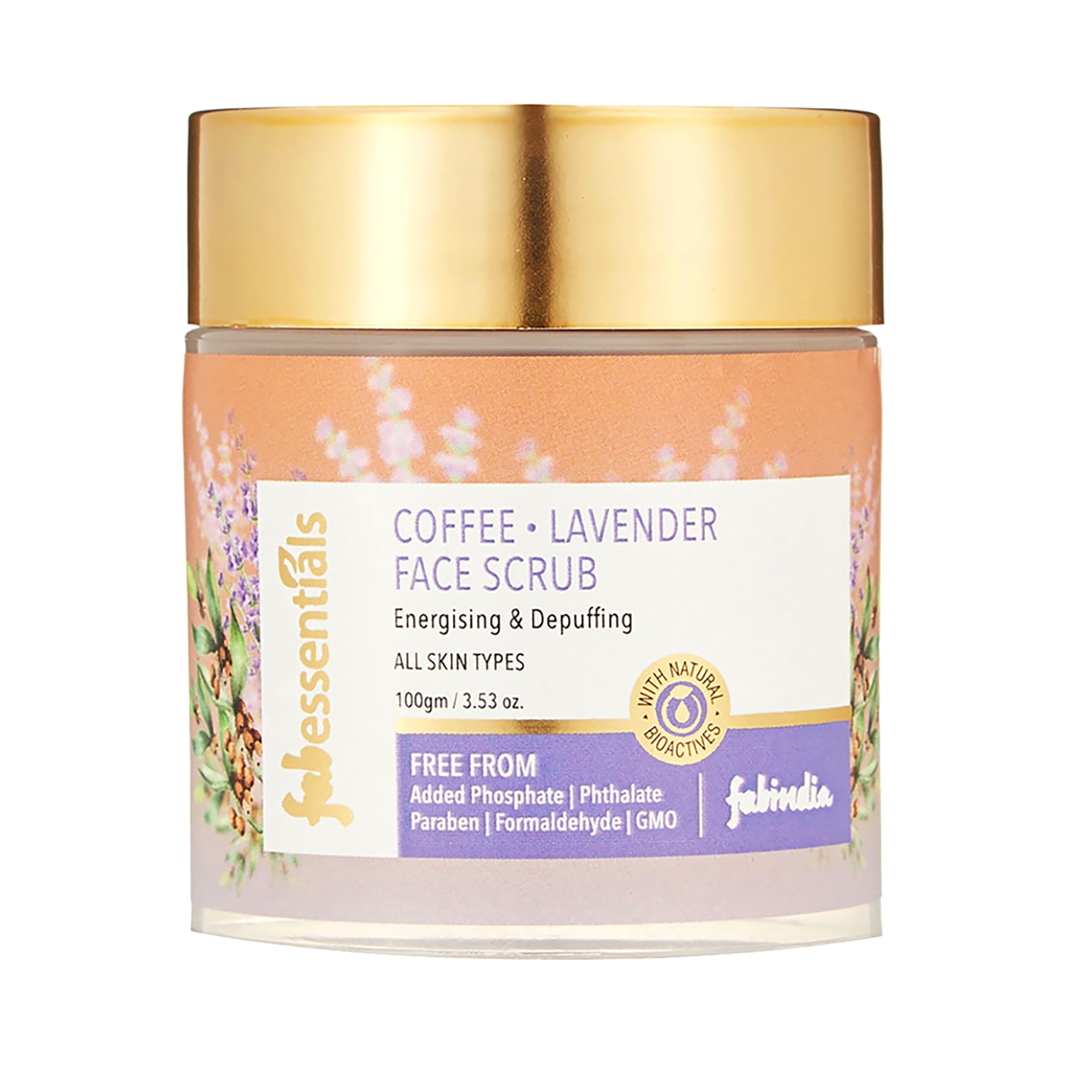 Fabessentials by Fabindia | Fabessentials by Fabindia Coffee Lavender Face Scrub (100g)