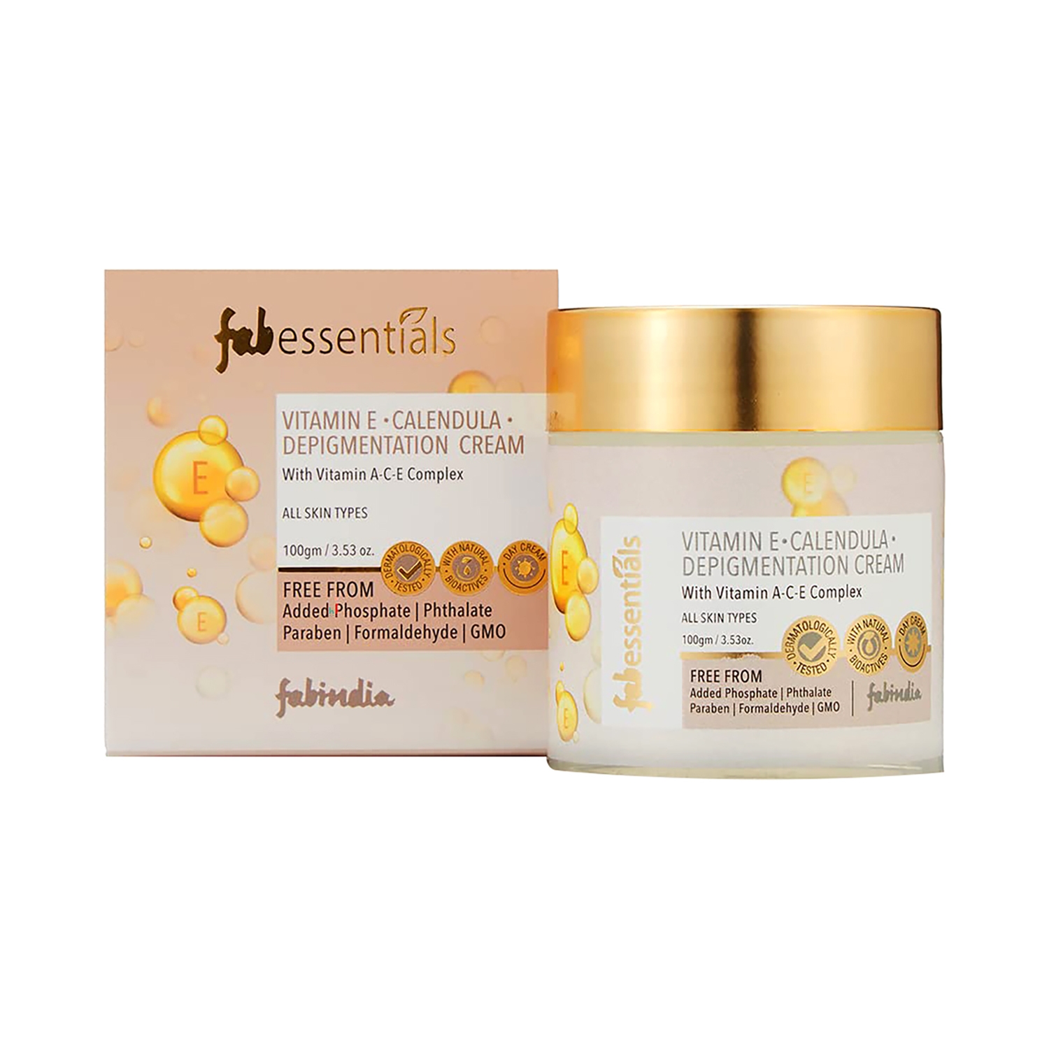 Fabessentials by Fabindia | Fabessentials by Fabindia Vitamin E Calendula Depigmentation Cream (100g)