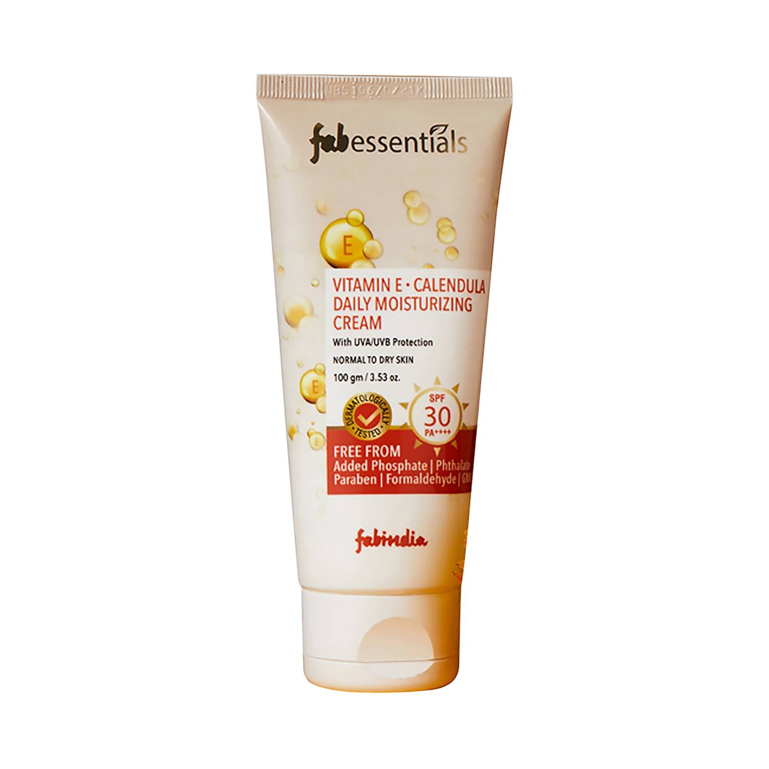 Fabessentials by Fabindia | Fabessentials by Fabindia Vitamin E Calendula Daily Moisturizing Cream (100g)