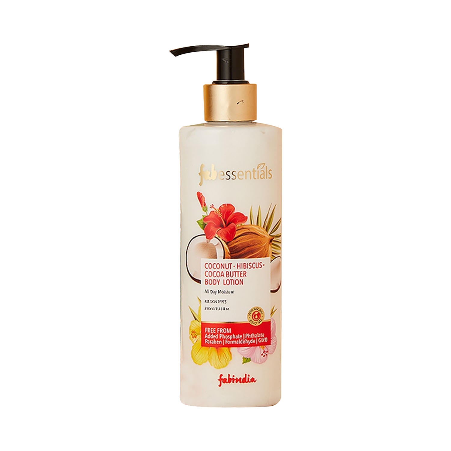 Fabessentials by Fabindia | Fabessentials by Fabindia Coconut Hibiscus Cocoa Butter Body Lotion (250ml)