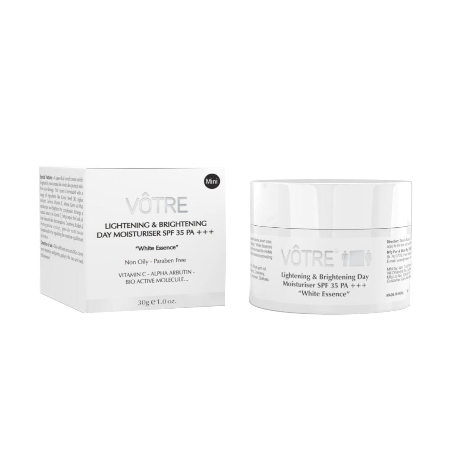 VOTRE | VOTRE Mini Lightening & Brightening Day Moisturiser SPF 35 Pa +++ (30g)