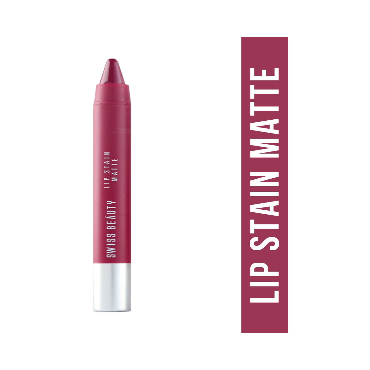 Swiss Beauty | Swiss Beauty Lip Stain Matte Lipstick - Fuchsia Pink (3.4g)