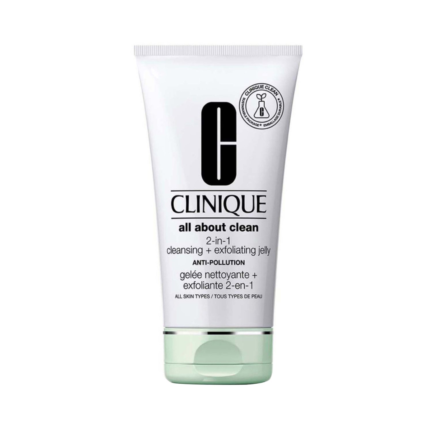 CLINIQUE | CLINIQUE All About Clean Anti-Pollution 2-In-1 Cleansing + Exfoliating Jelly (150ml)