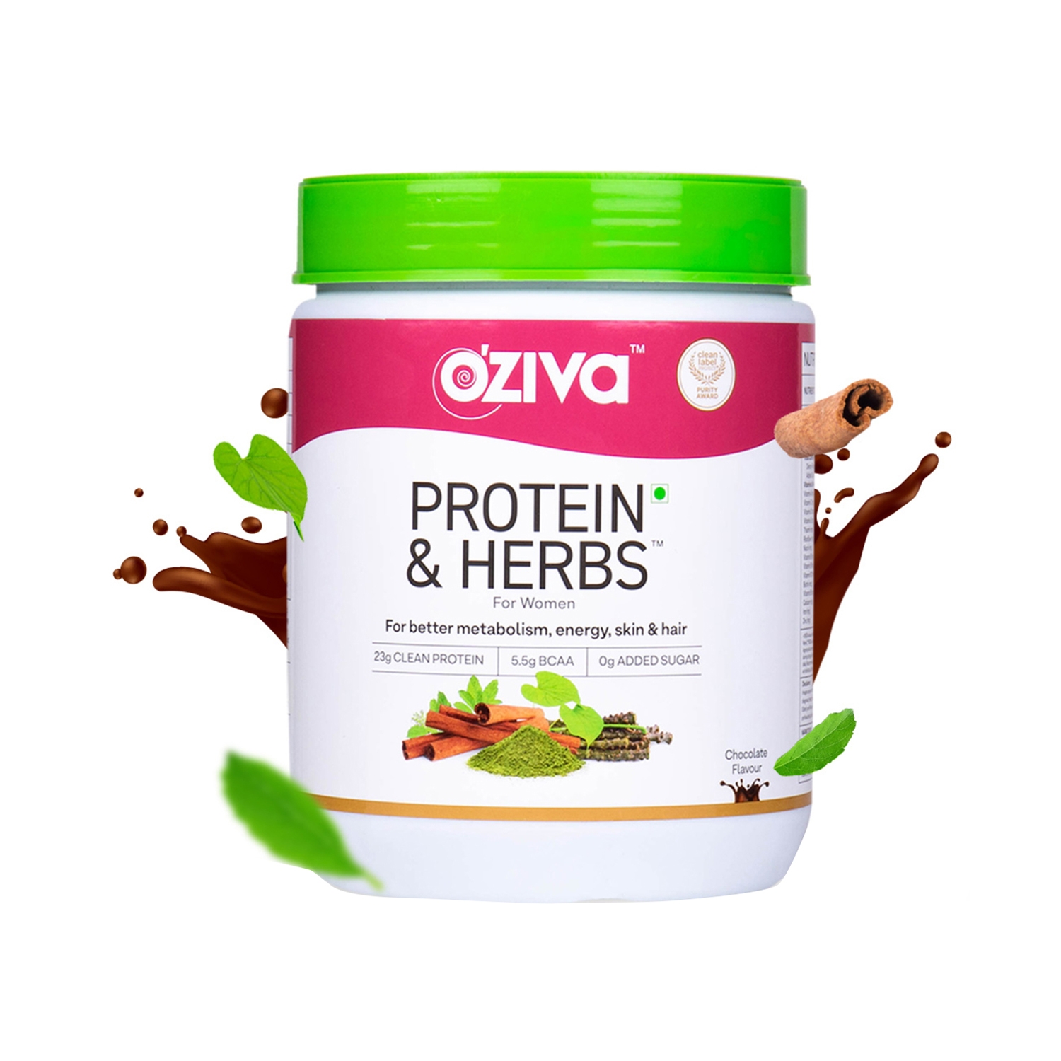 Oziva | Oziva Protein & Herbs Powder for Women Chocolate (500g)