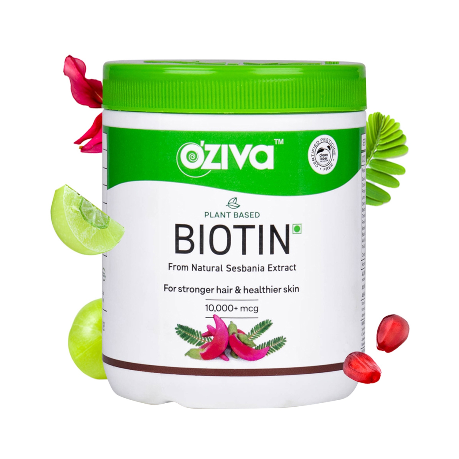 Oziva | Oziva Plant Based Biotin 10000+ mcg Powder (125g)