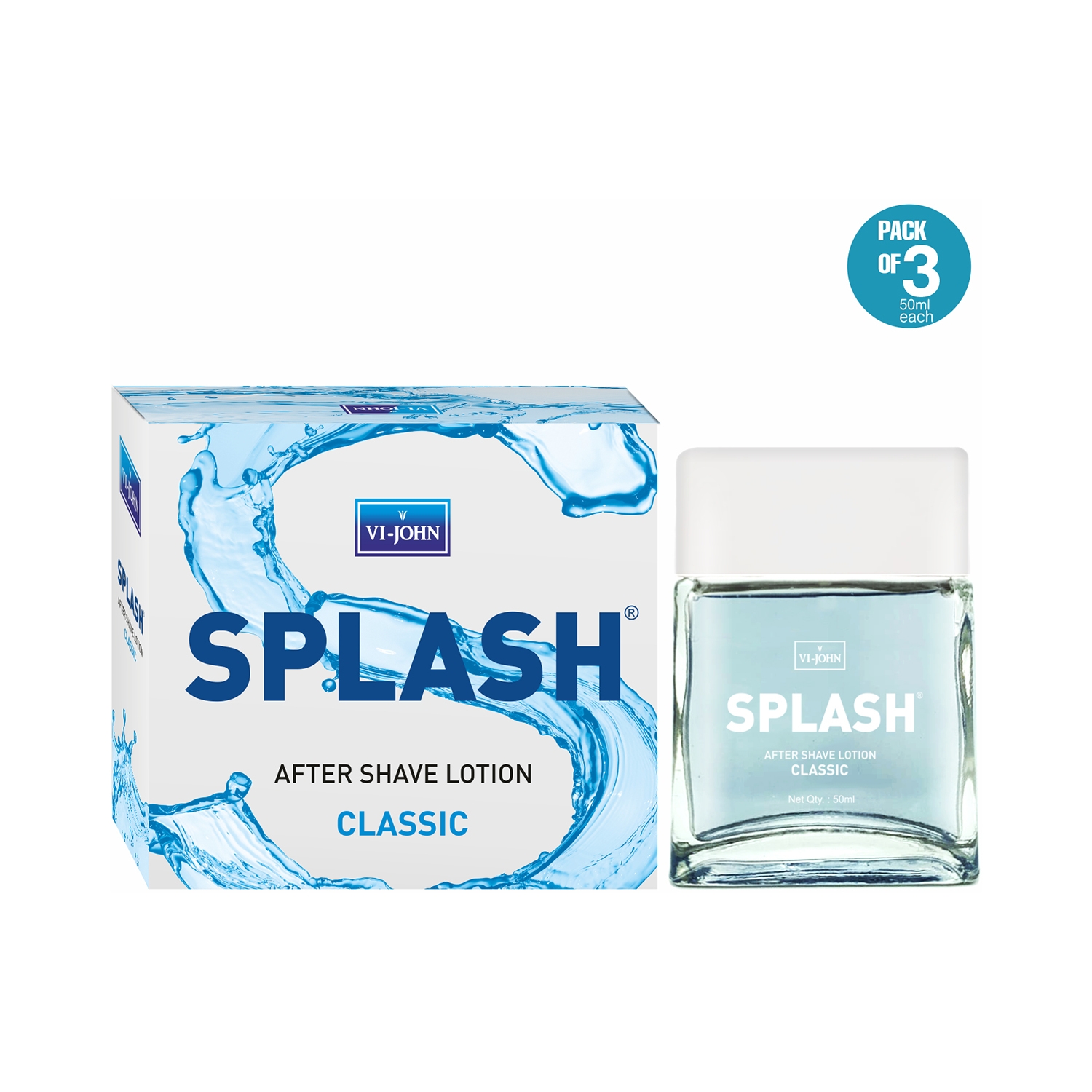 VI-JOHN | VI-JOHN Splash Classic After Shave Lotion (Pack of 3)