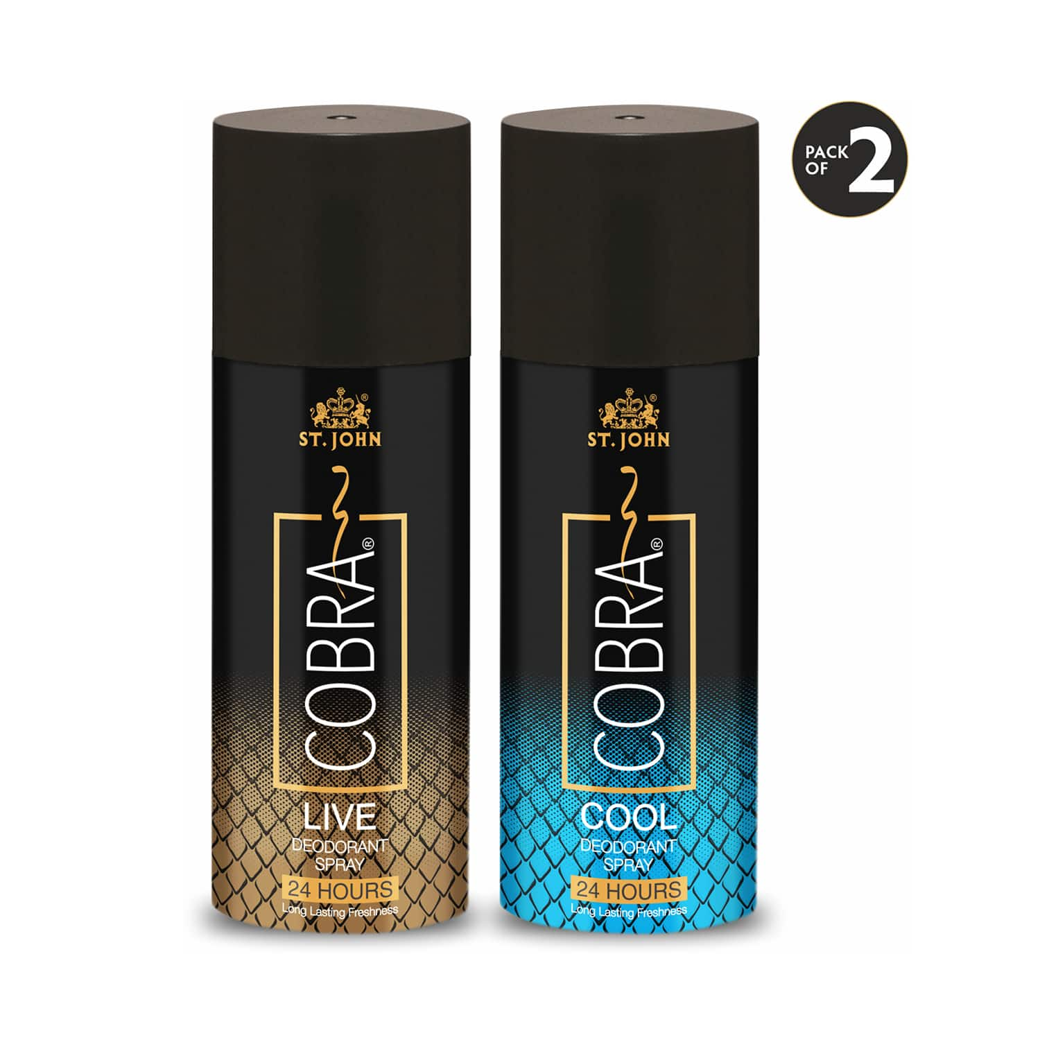 ST.JOHN | ST.JOHN Cobra Live & Cool Deodorant Spray (2 Pcs)