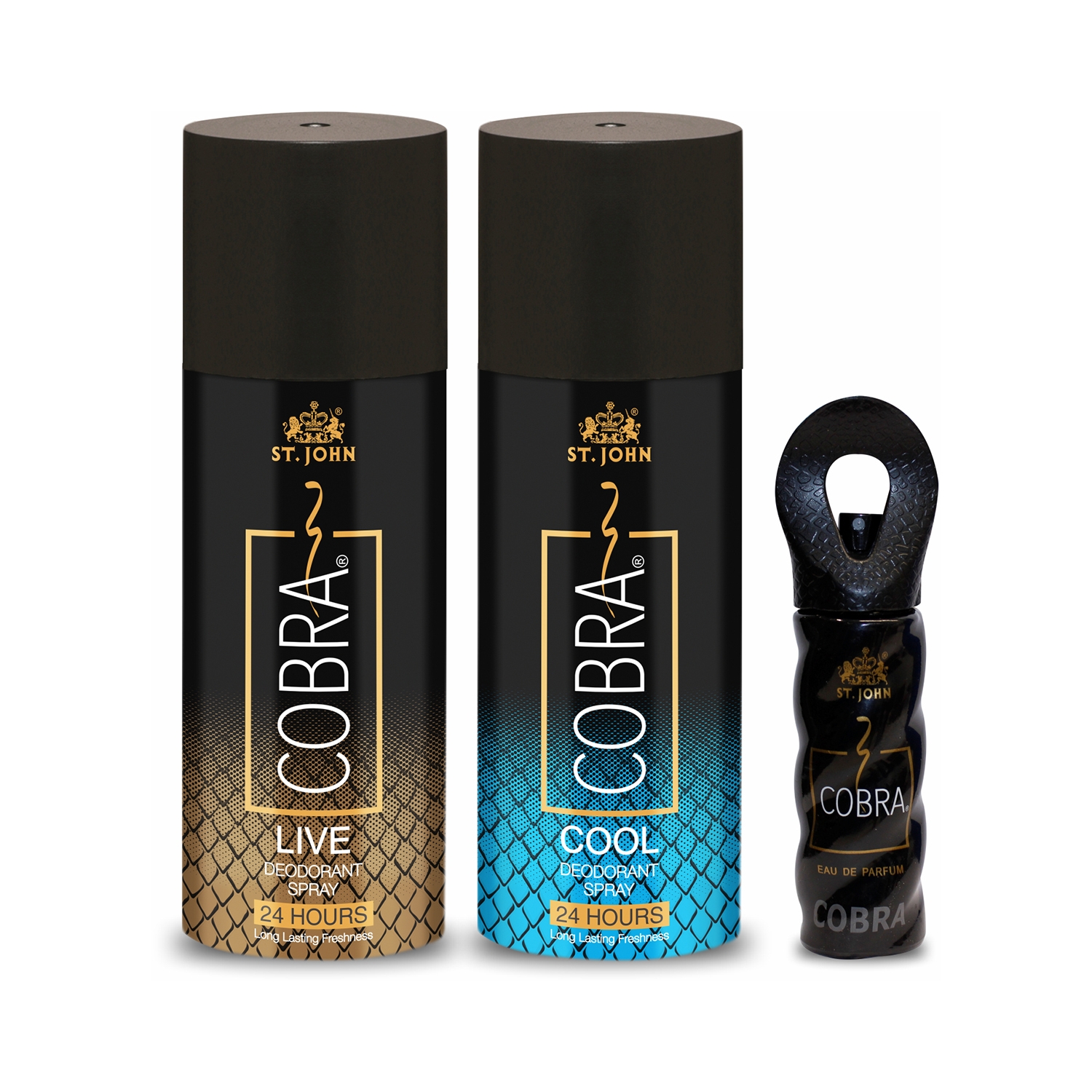 ST.JOHN | ST.JOHN Sports Limited Edition Deodorant Spray & Cobra Eau De Parfum (3 Pcs)
