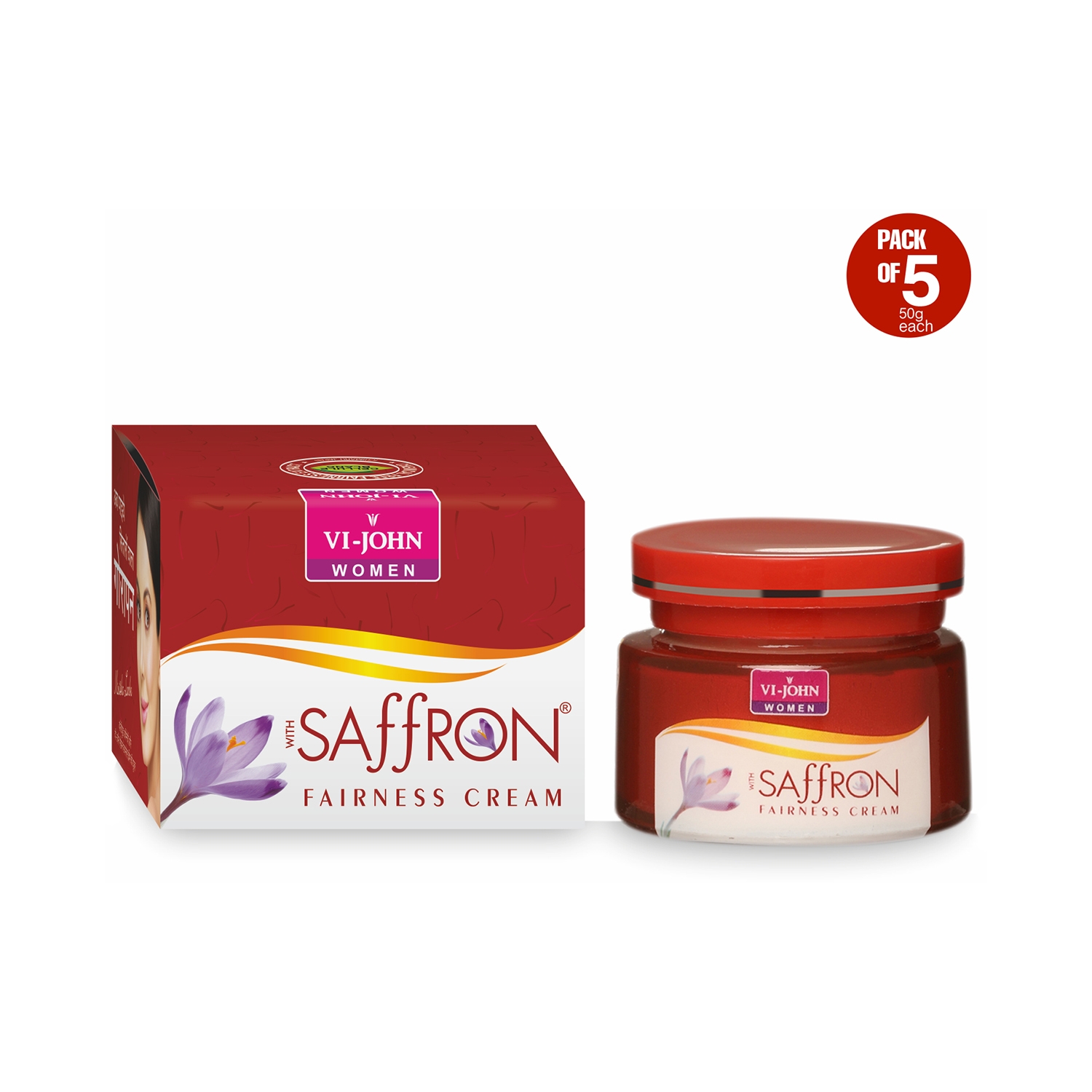 VI-JOHN | VI-JOHN Saffron Skin Fairness Advanced Cream (Pack of 5)