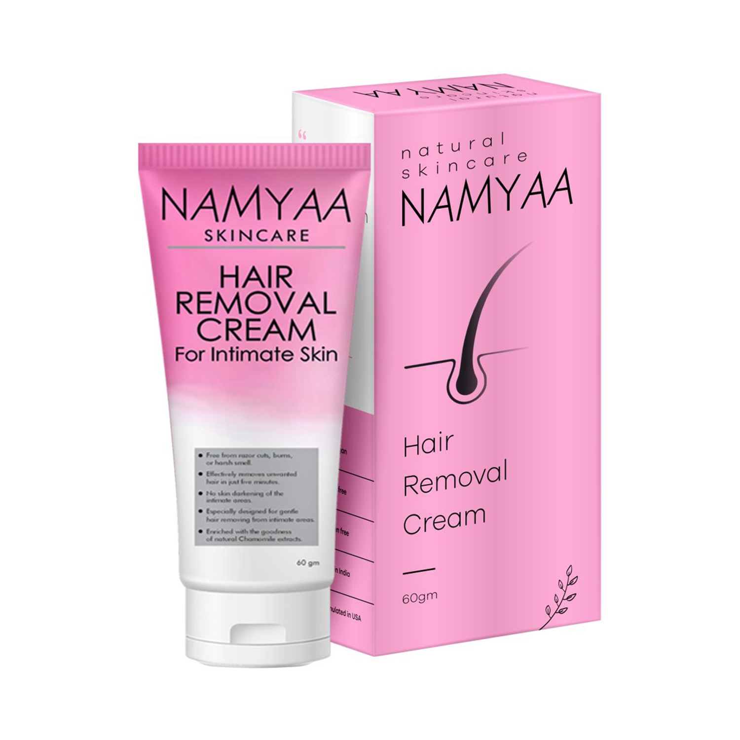 Namyaa | Namyaa Hair Removal Cream for Intimate Skin women with After Wax Soothing Serum (60g)
