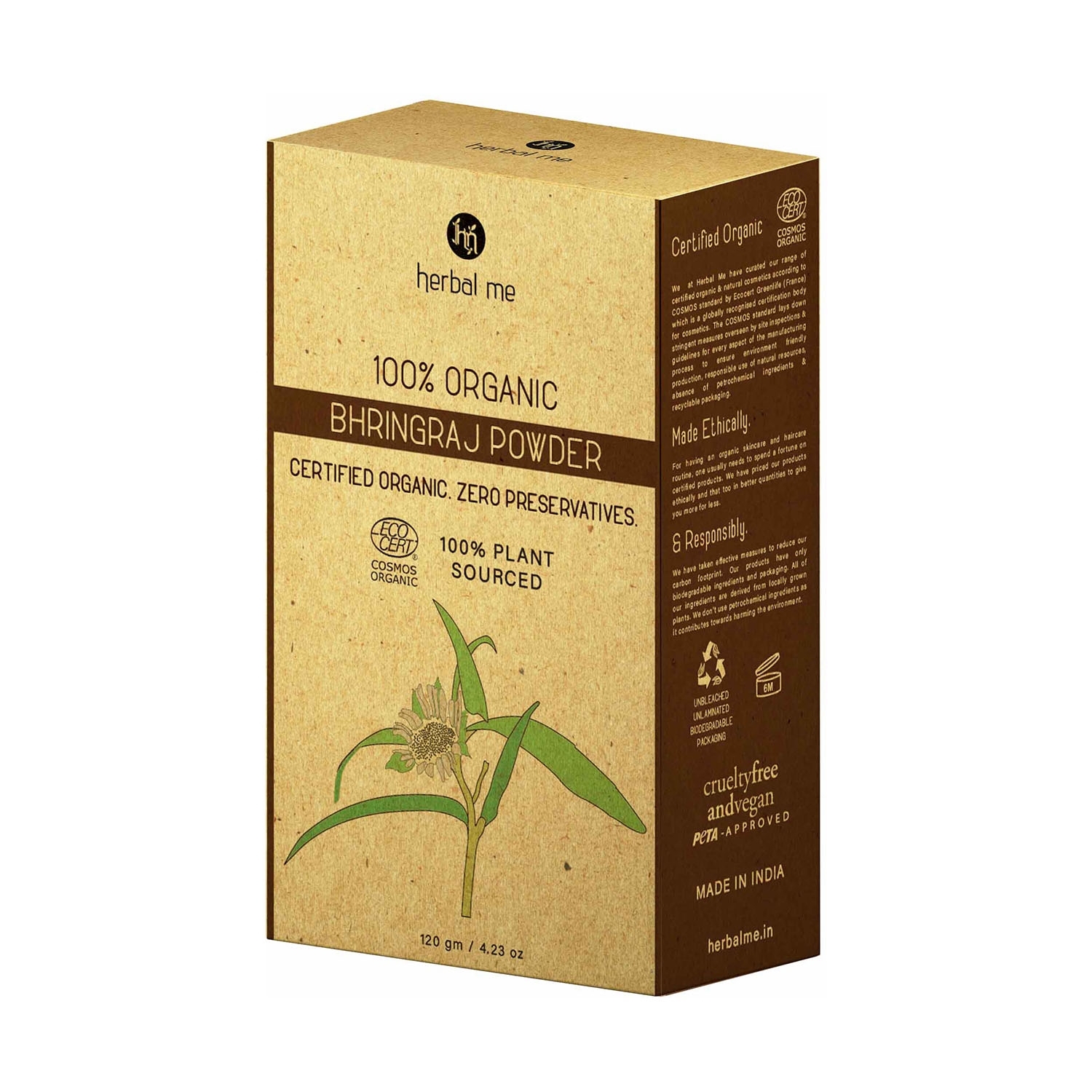 Herbal Me | Herbal Me 100% Organic Bhringraj Powder (120g)