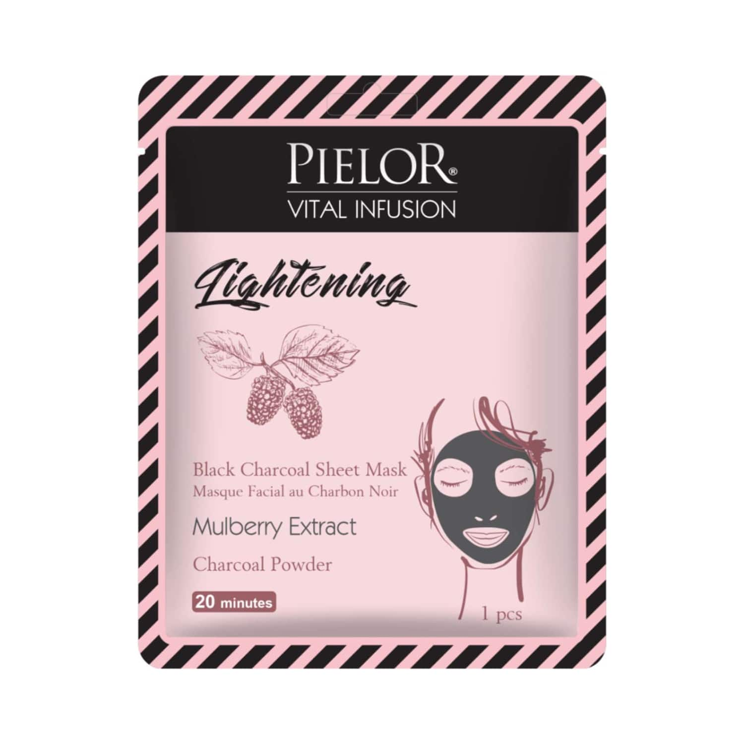 Pielor | Pielor Vital Infusion Black Charcoal Lightening Mask (25ml)