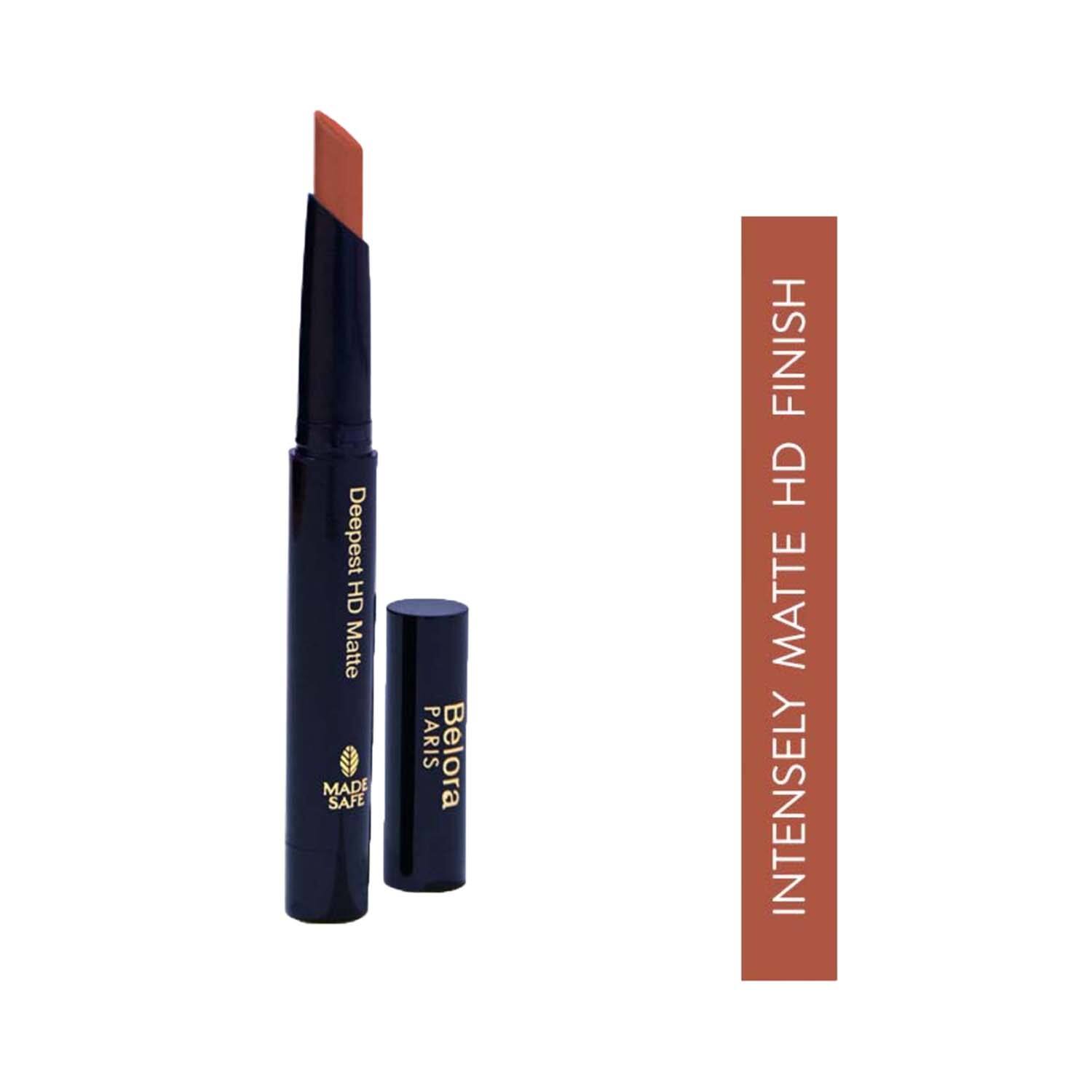 Belora Paris | Belora Paris Deepest HD Matte Crayon Lipstick With Vit C - Nudie Flush (12g)