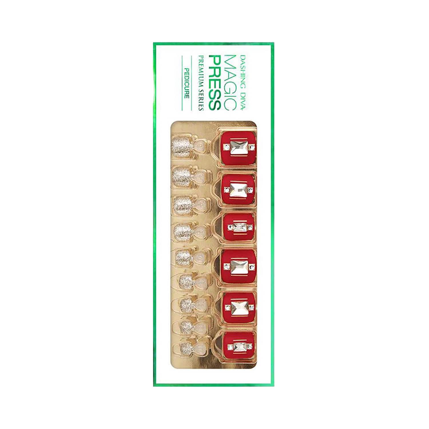 Dashing Diva | Dashing Diva Magic Press Premium Series Pedicure - Big Red