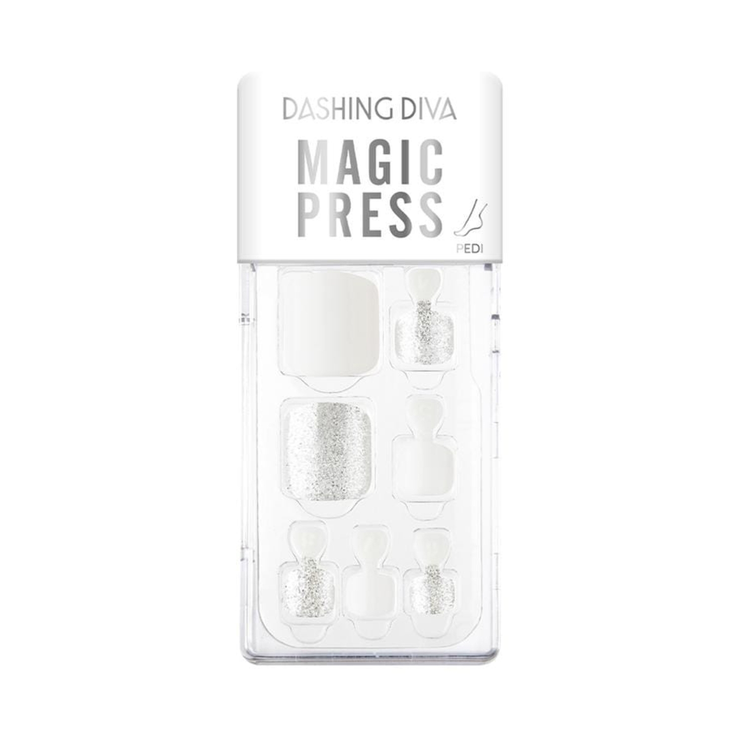 Dashing Diva | Dashing Diva Magic Press Pedicure - Silver White