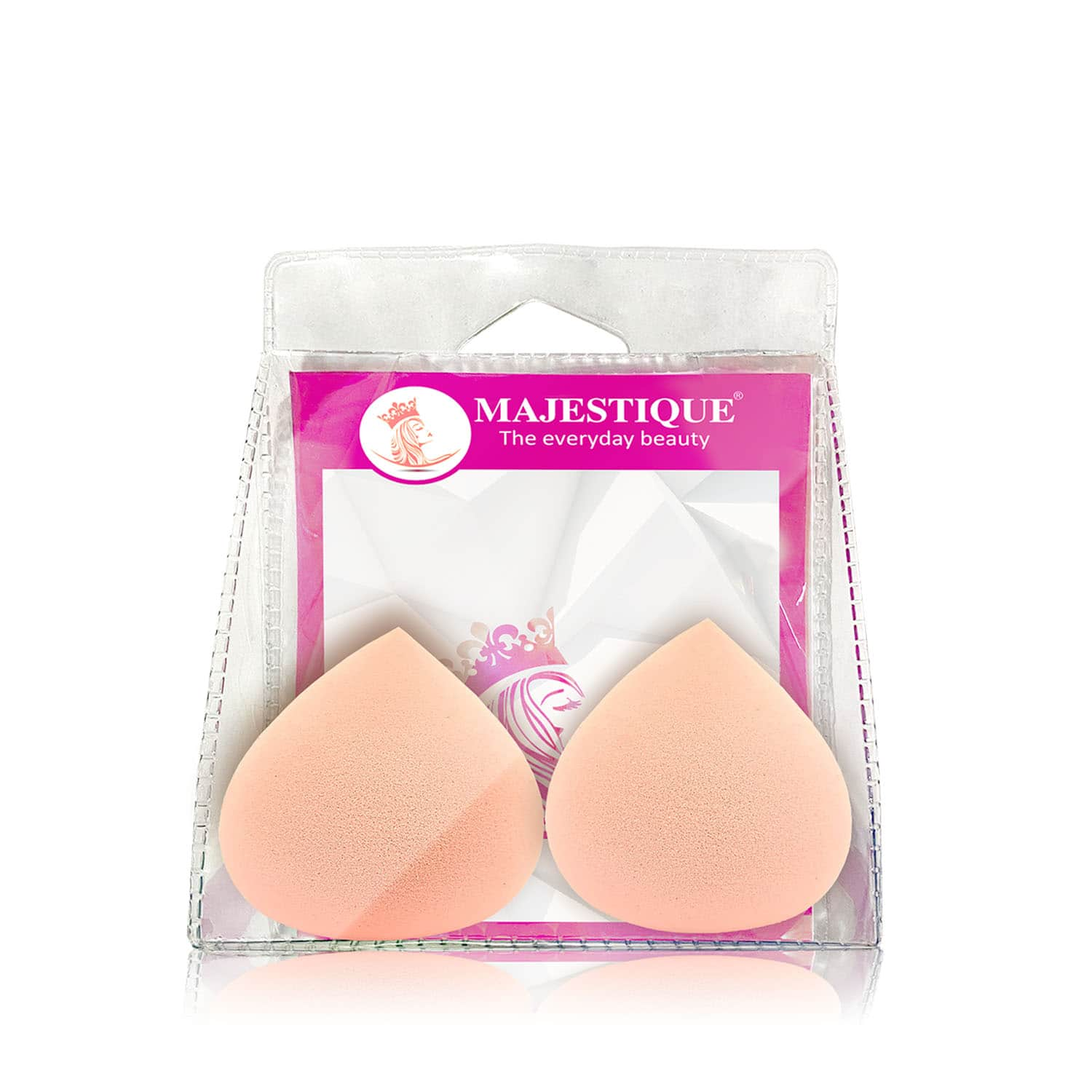 Majestique | Majestique Make Up Bledner Sponge, Compact Blender Sponge for All Skin Types - Multicolor