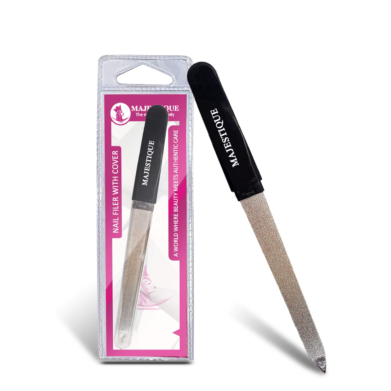 Majestique | Majestique Nail Filer Elite Accessories, Twin Side Nail Files, Great For Travel Or Home Use - Multicolor