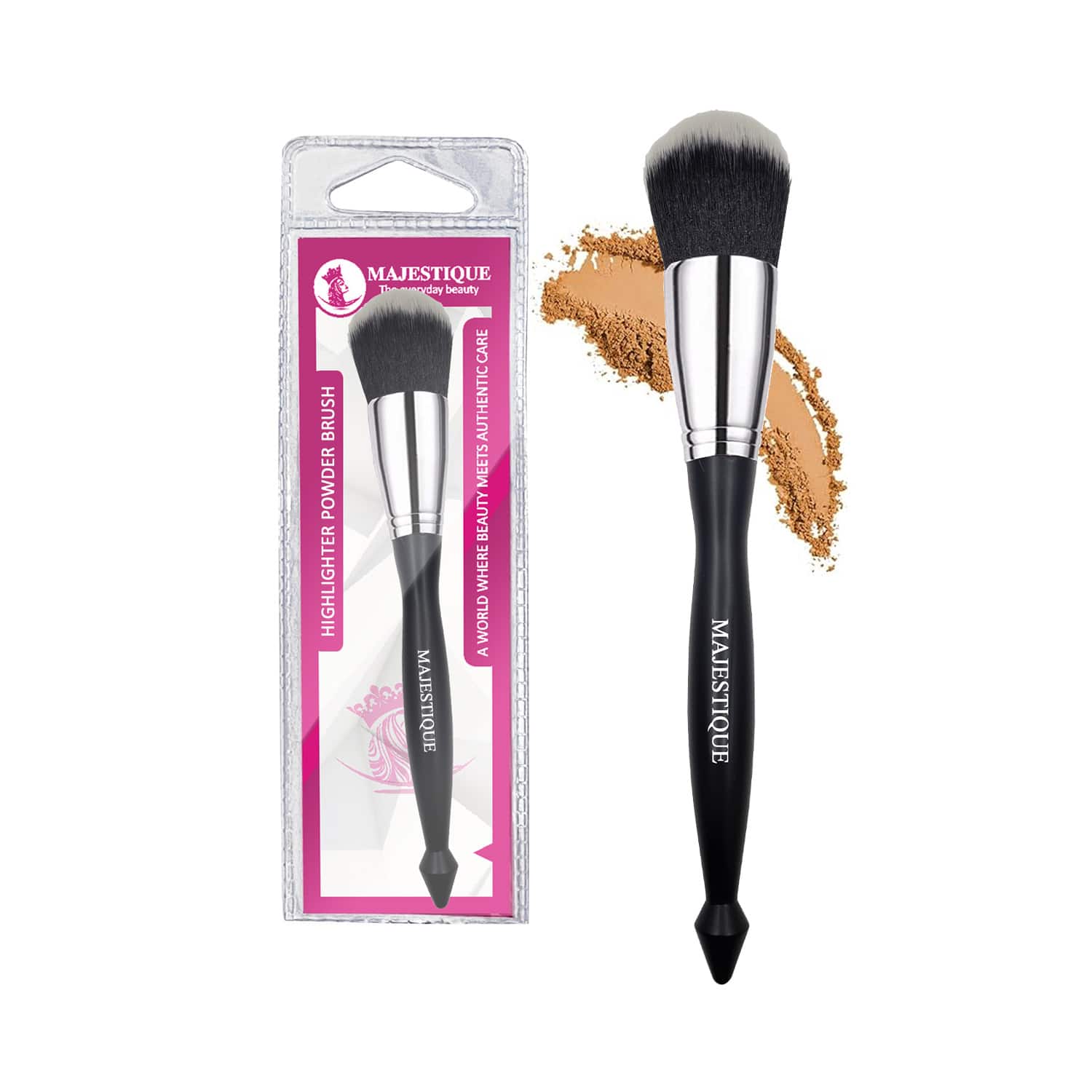 Majestique | Majestique Beauty Highlighter Powder Makeup Brush With Soft Bristles