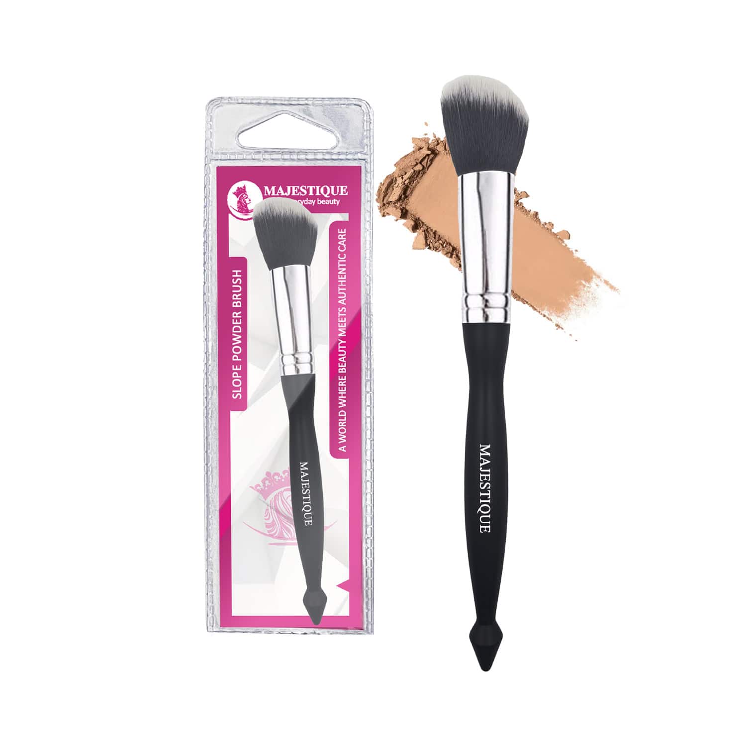 Majestique | Majestique Slope Powder Brush With Curve Edges Angled Brush
