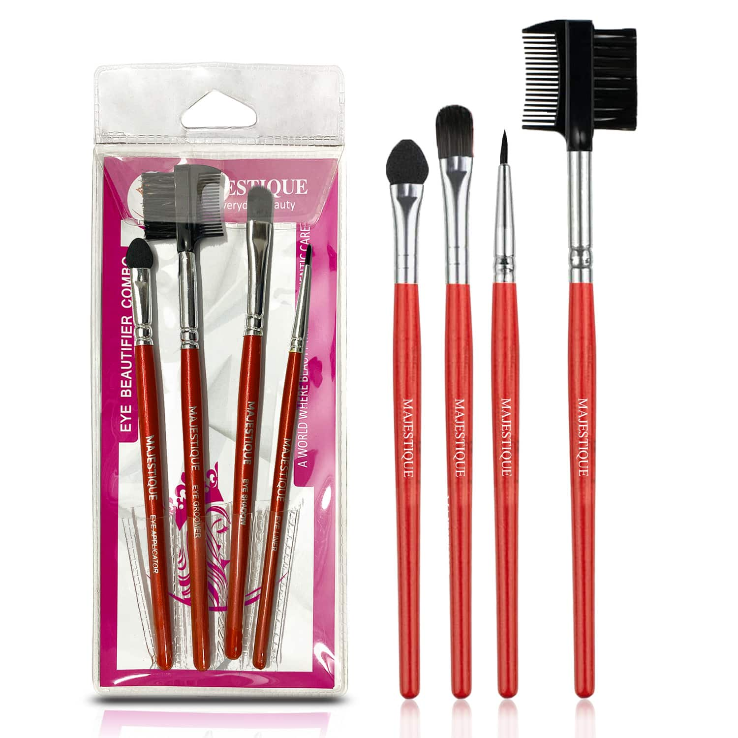 Majestique | Majestique Eye Beautifiler Combo, Professional Eye Beautifier Brush Set - Multicolor