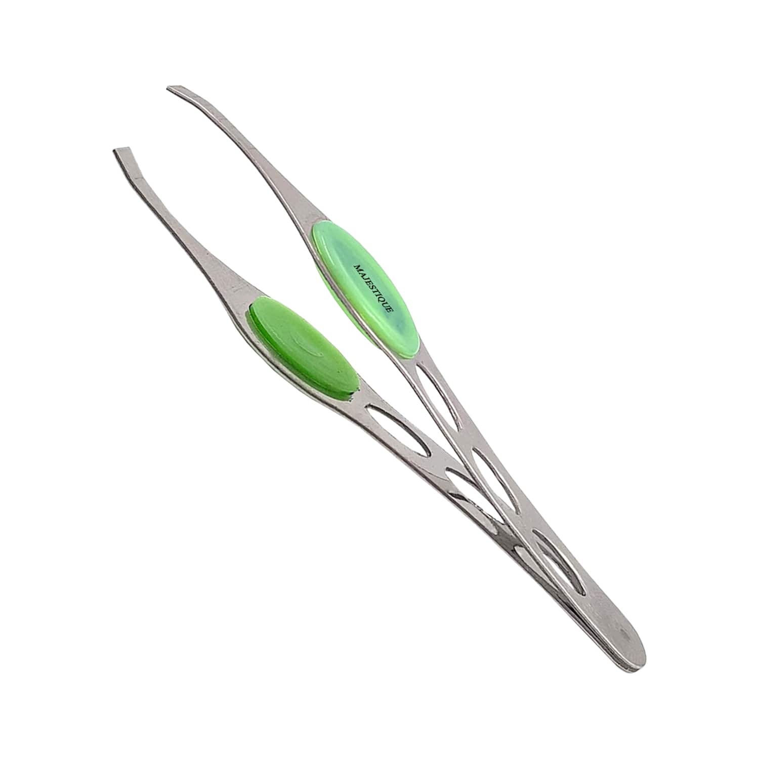 Majestique | Majestique Slant Tip Tweezer With Grip Non-Slip Grip