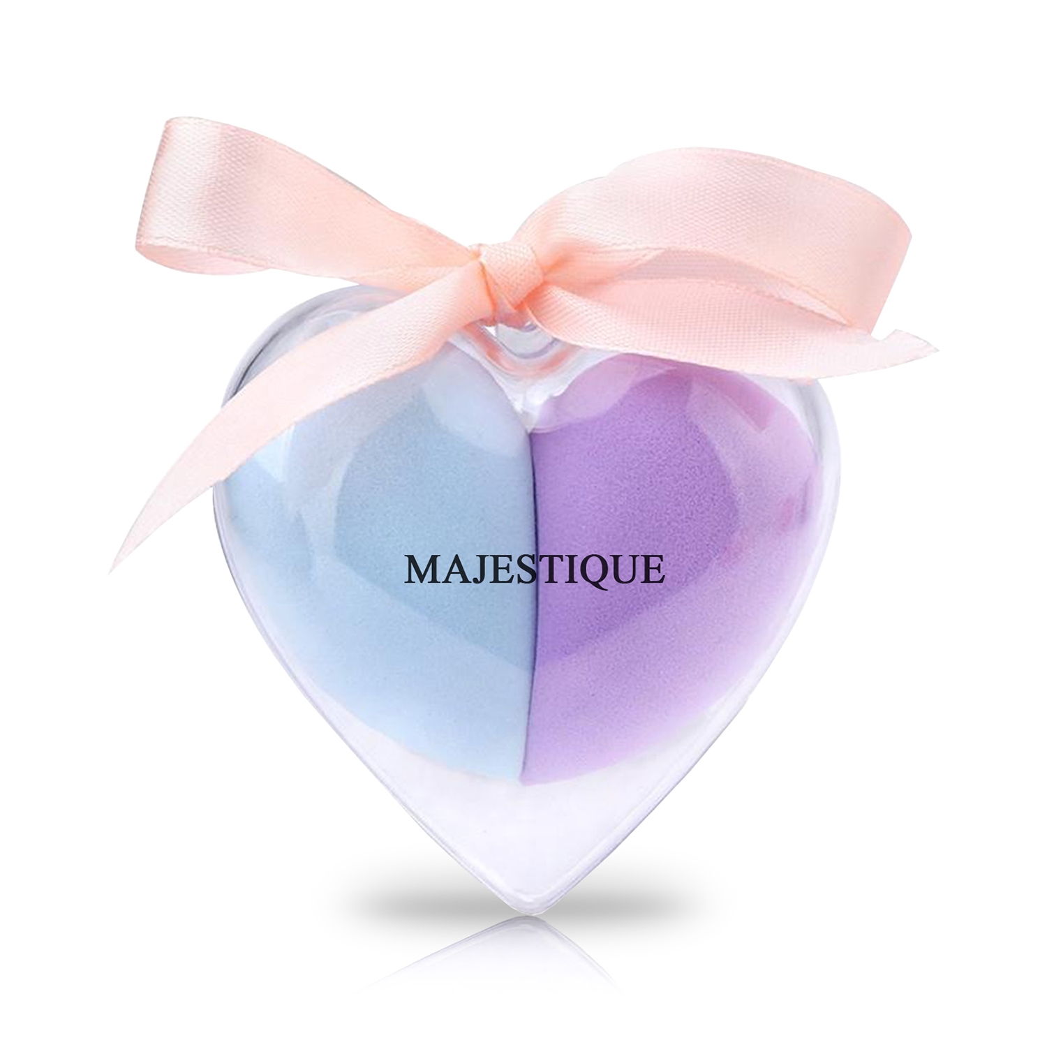 Majestique | Majestique Soft Heart Shape Makeup Blender Sponge Set - (2Pcs)
