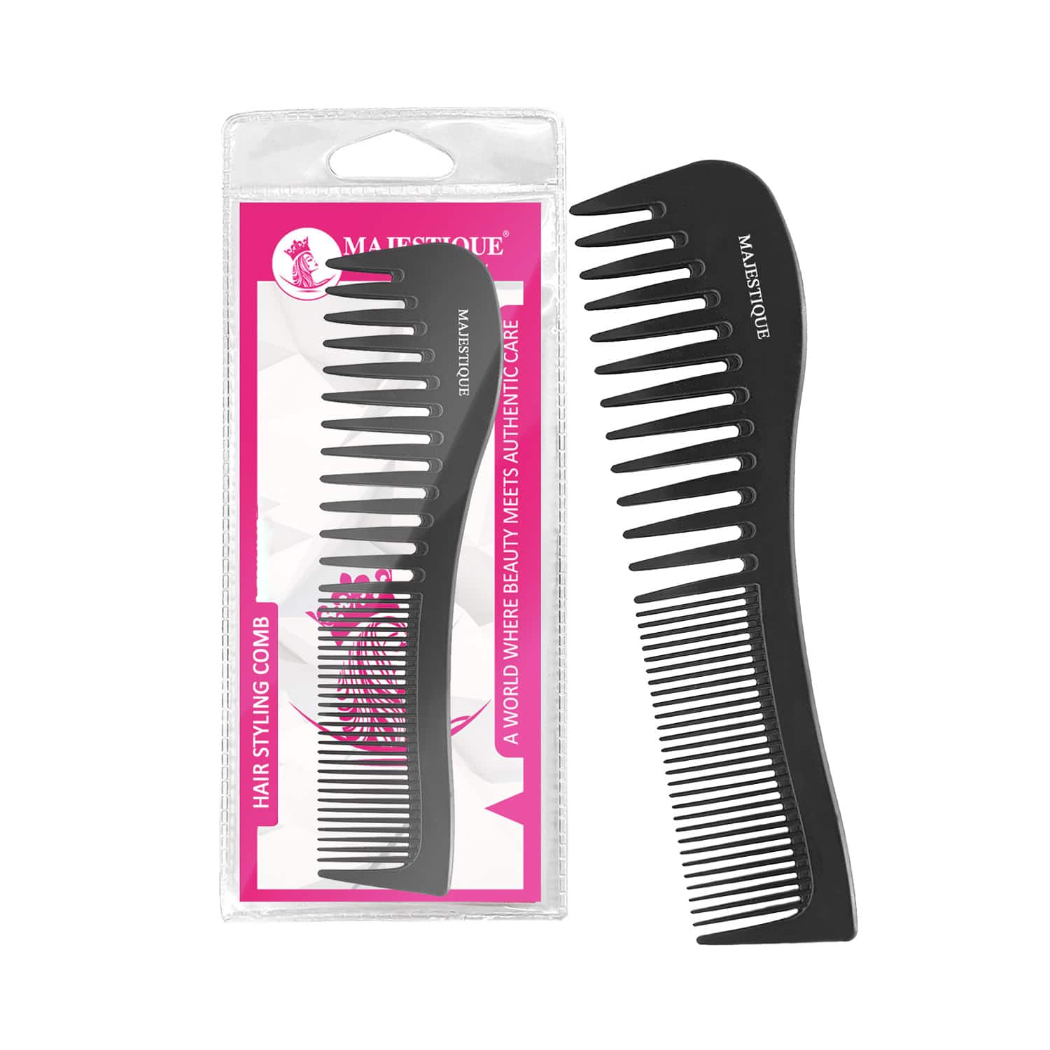 Majestique | Majestique Compact Styling Detangler Comb (Color May Vary)