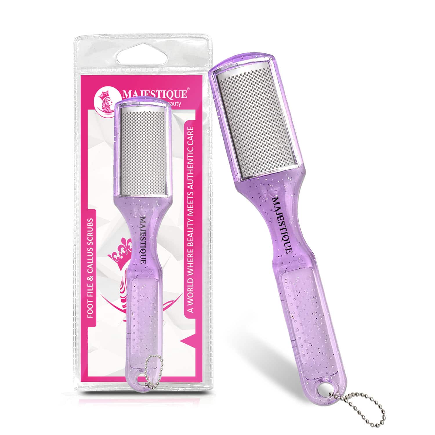 Majestique | Majestique Foot File for Callus and Heel Removal, Dry and Wet Pedicure Tool - Color May Vary