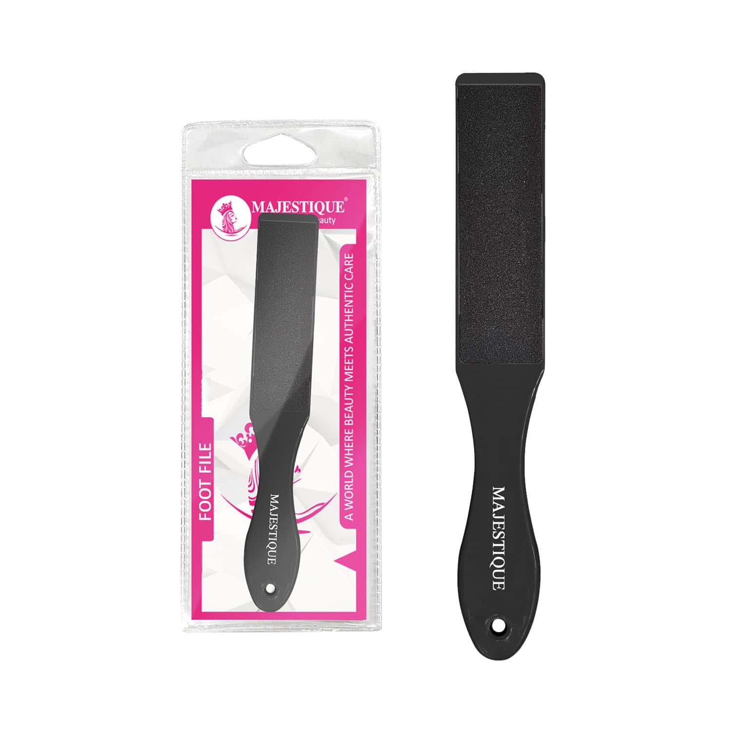 Majestique | Majestique Double-Sided Foot File for Callus Removal, Smooth Feet  - Color May Vary
