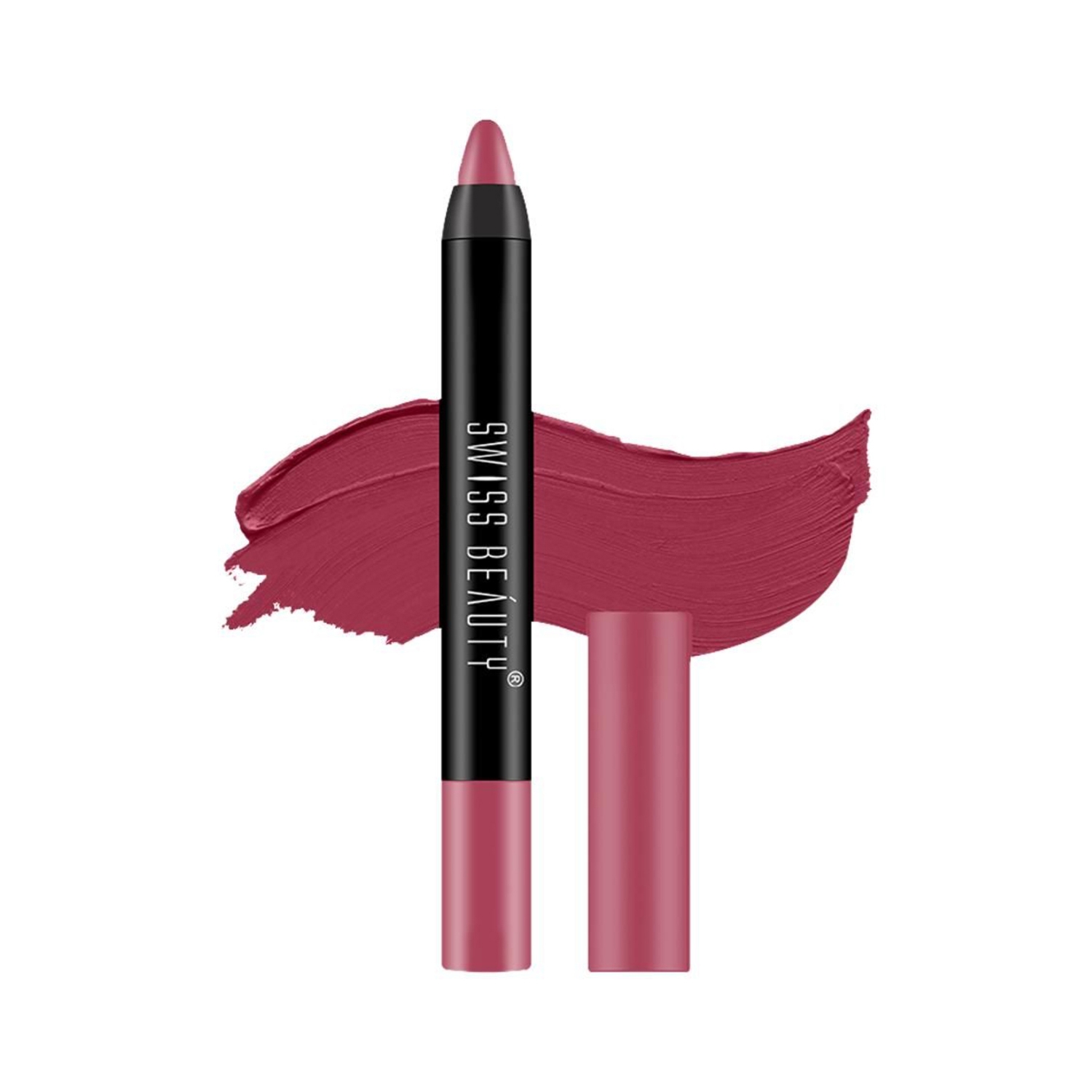 Swiss Beauty | Swiss Beauty Non Transfer Matte Crayon Lipstick - Night Out (3.5g)