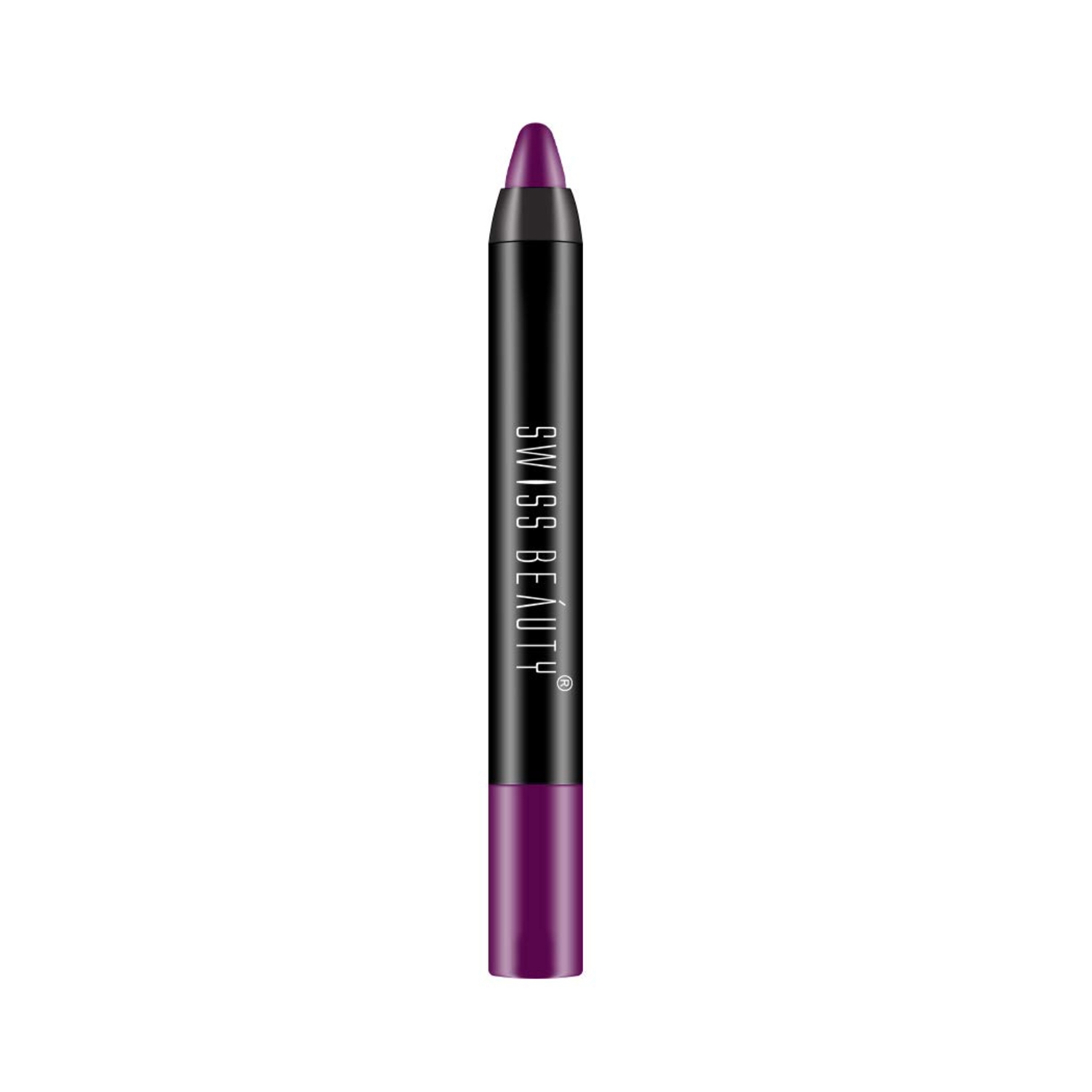 Swiss Beauty | Swiss Beauty Non Transfer Matte Crayon Lipstick - Purple Villain (3.5g)