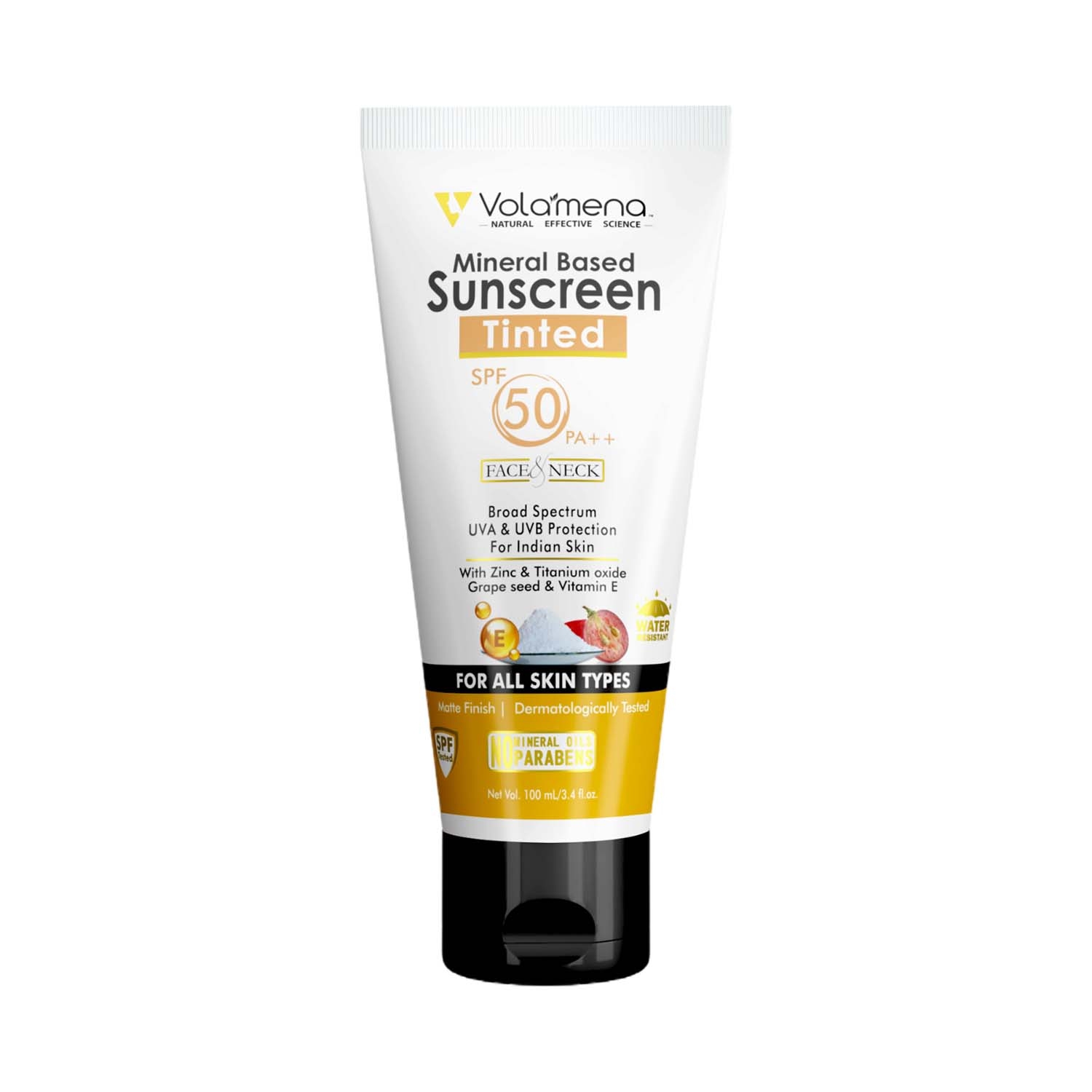 Volamena | Volamena Tinted Mineral Based Sunscreen With SPF 50 ++ (100ml)