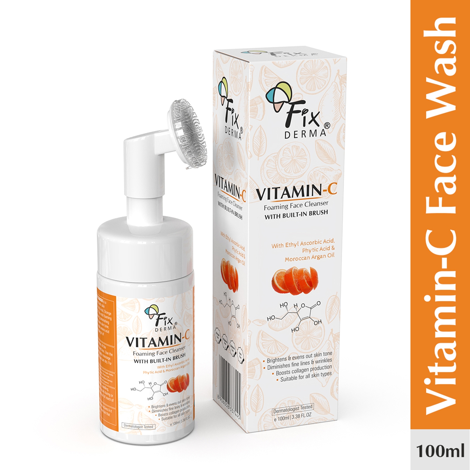 Fixderma | Fixderma Vitamin-C Foaming Face Cleanser (100ml)